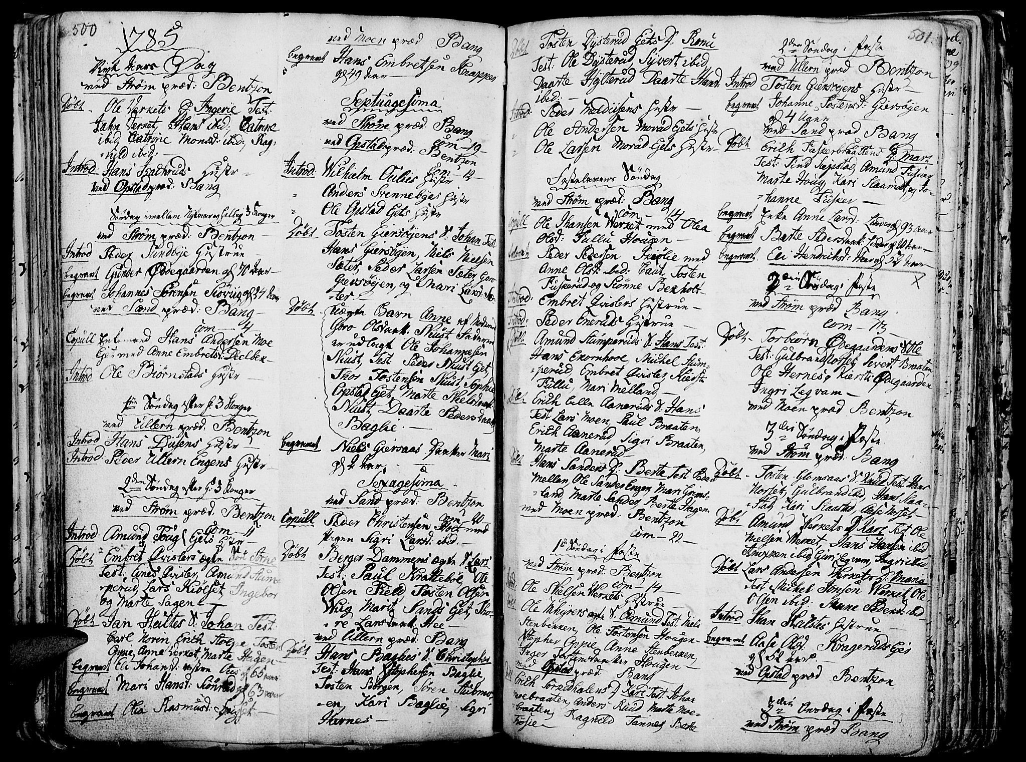 Strøm-Odalen prestekontor, AV/SAH-PREST-028/H/Ha/Haa/L0003: Ministerialbok nr. 3, 1741-1803, s. 500-501