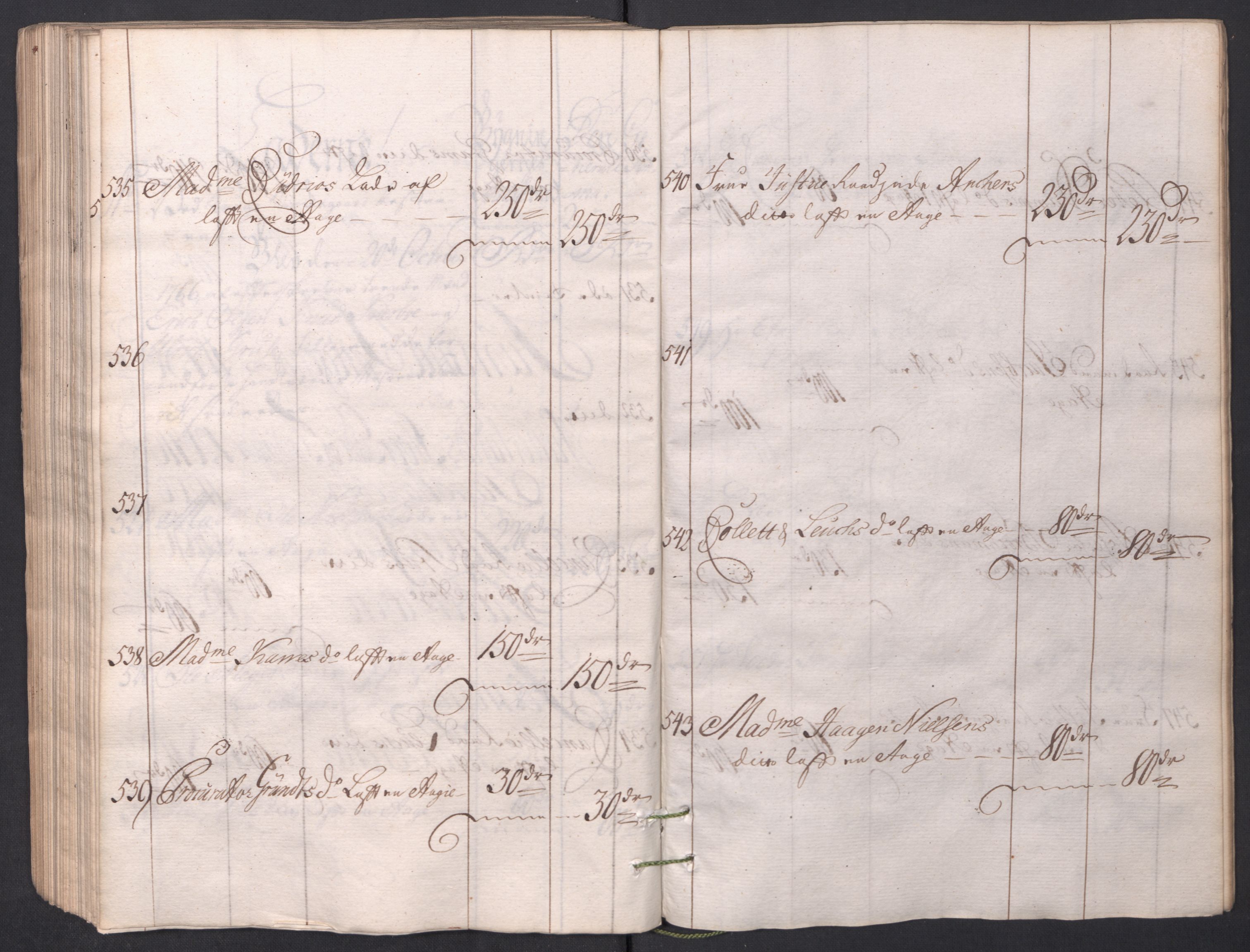Kristiania stiftamt, AV/SAO-A-10386/I/Ia/L0001/0002: Branntakster / Christiania, 1766-1767