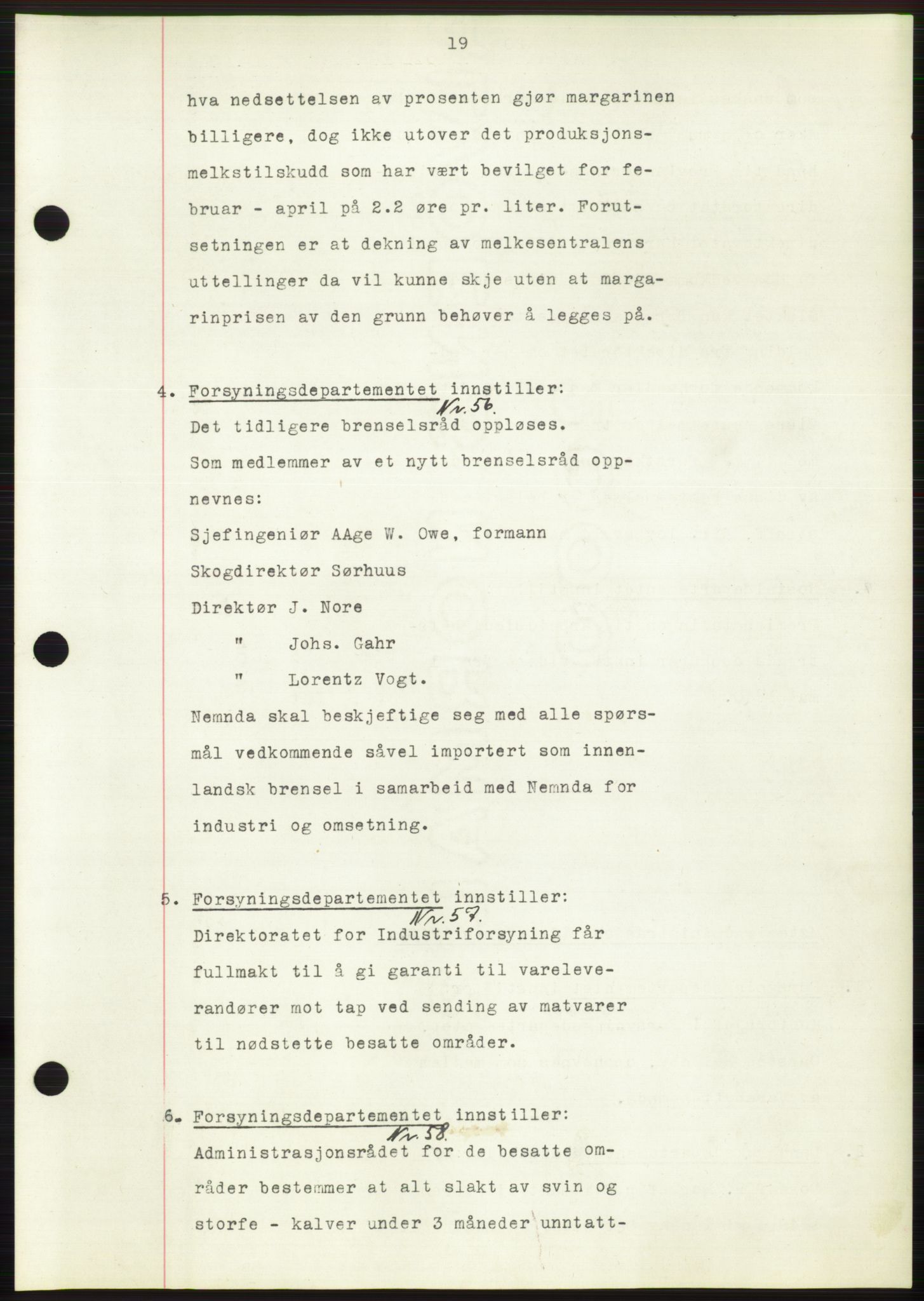 Administrasjonsrådet, AV/RA-S-1004/A/L0002: Vedtaksprotokoll 16/4-25/9, 1940, s. 23