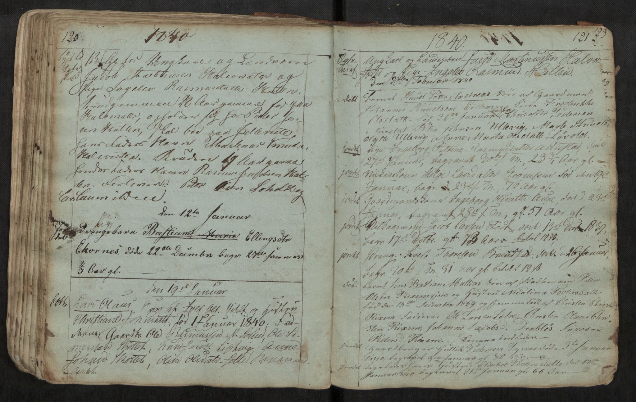 Ministerialprotokoller, klokkerbøker og fødselsregistre - Møre og Romsdal, AV/SAT-A-1454/522/L0331: Klokkerbok nr. 522C10, 1831-1841, s. 220-221