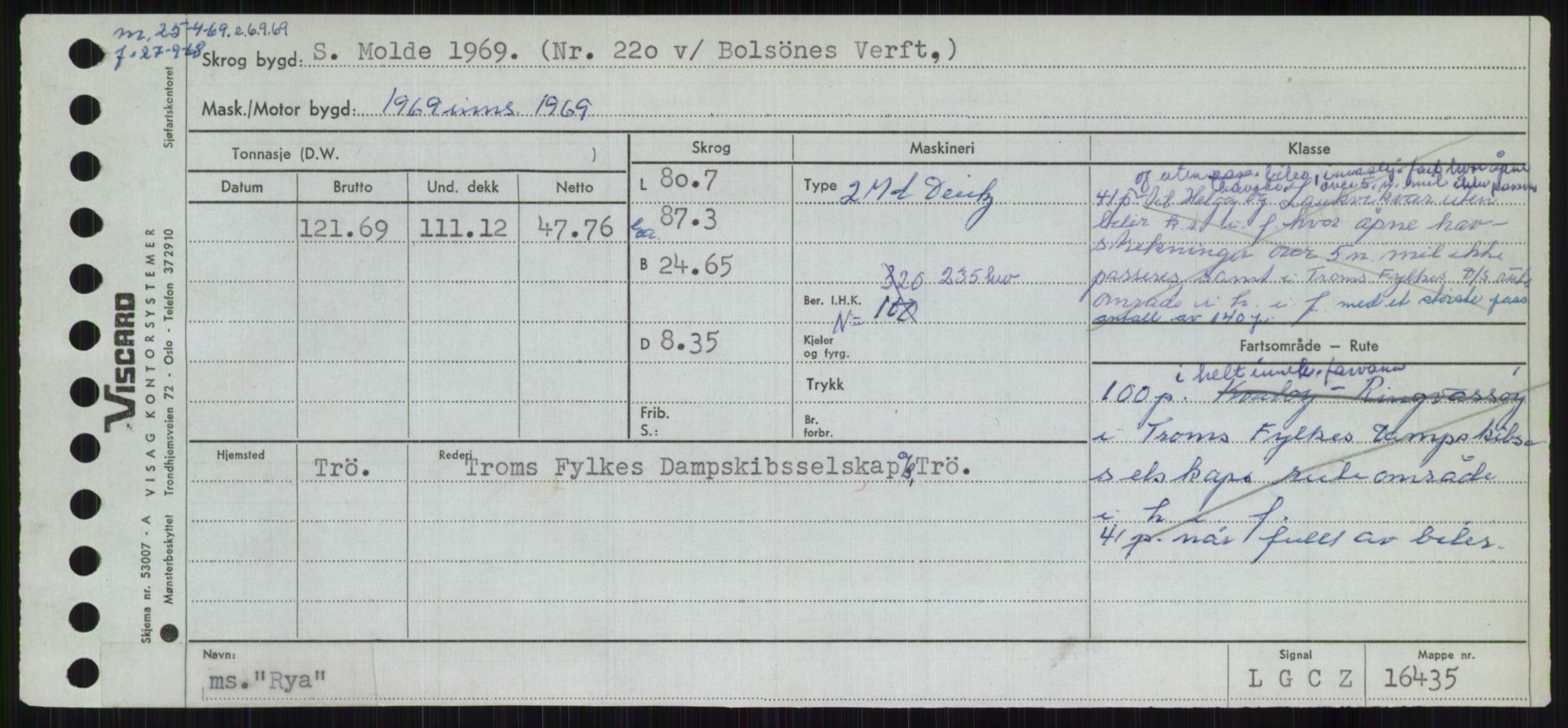 Sjøfartsdirektoratet med forløpere, Skipsmålingen, AV/RA-S-1627/H/Ha/L0004/0002: Fartøy, Mas-R / Fartøy, Odin-R, s. 921