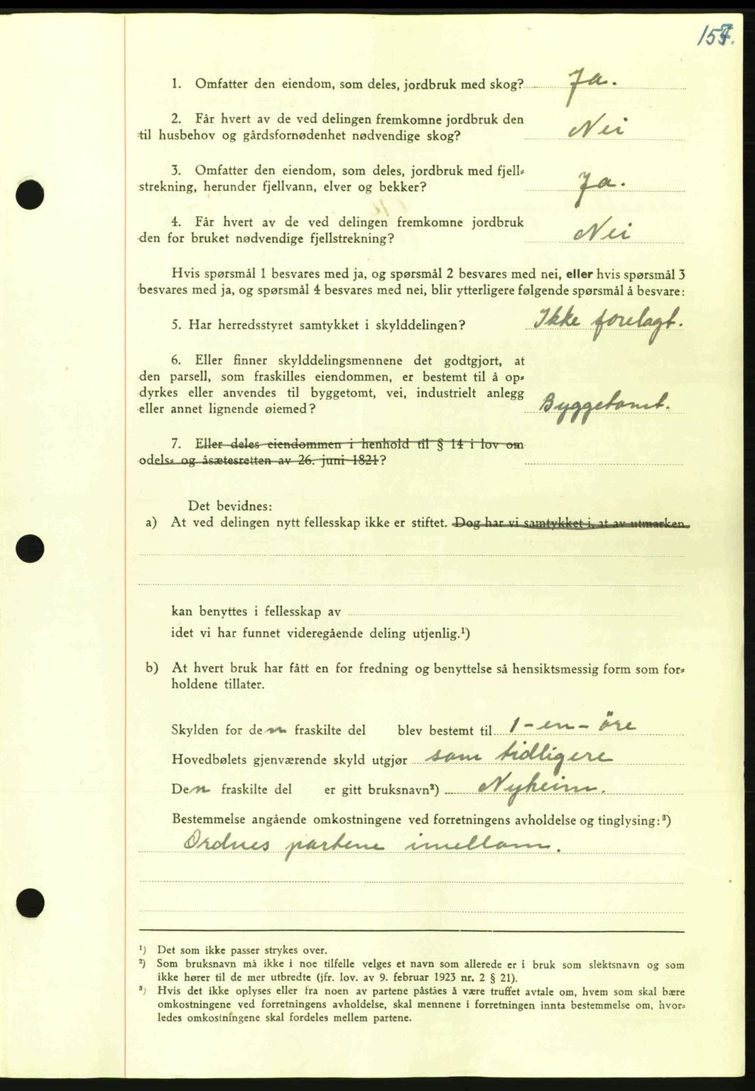 Nordmøre sorenskriveri, AV/SAT-A-4132/1/2/2Ca: Pantebok nr. A100a, 1945-1945, Dagboknr: 1304/1945