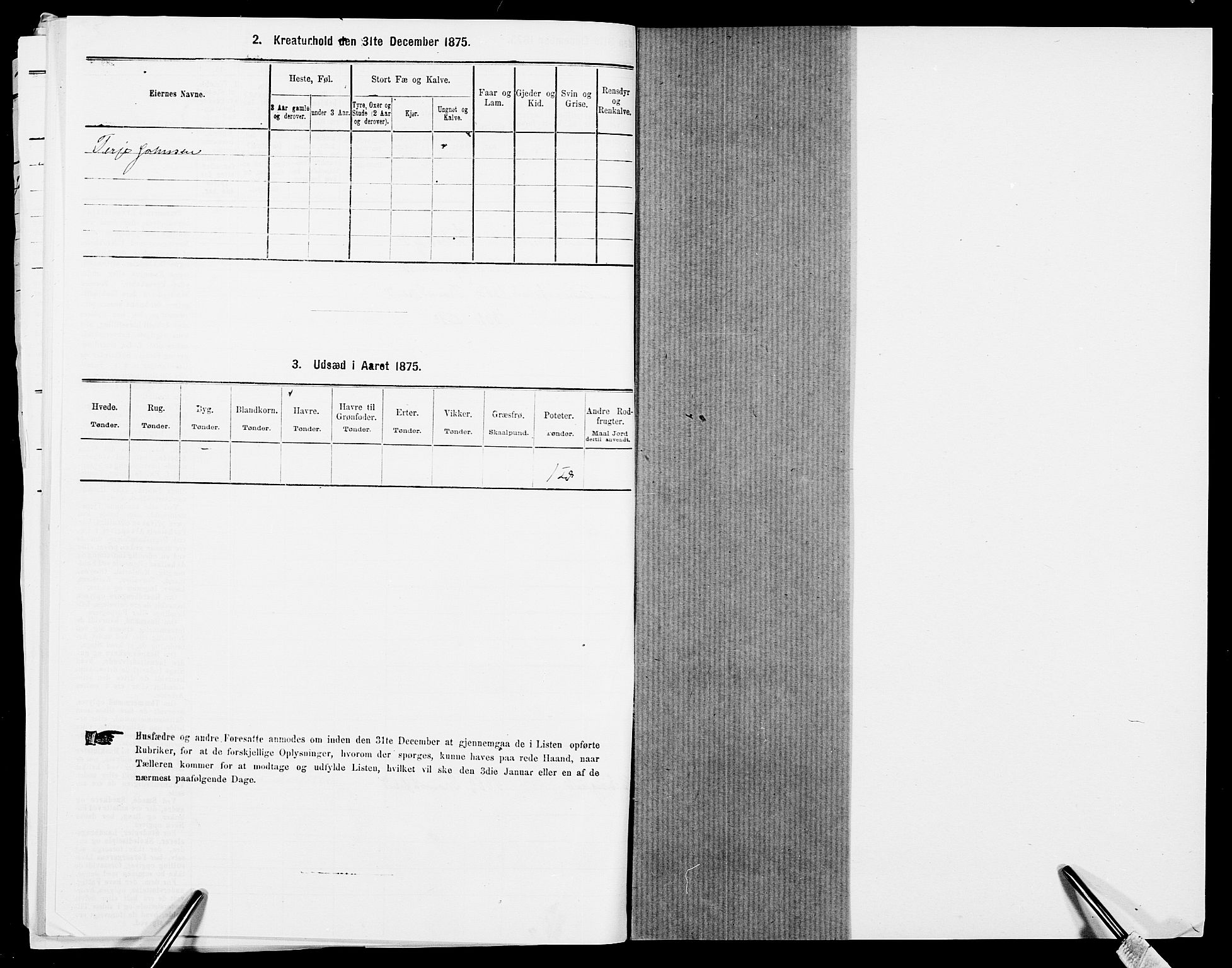 SAK, Folketelling 1875 for 0918P Austre Moland prestegjeld, 1875, s. 1876