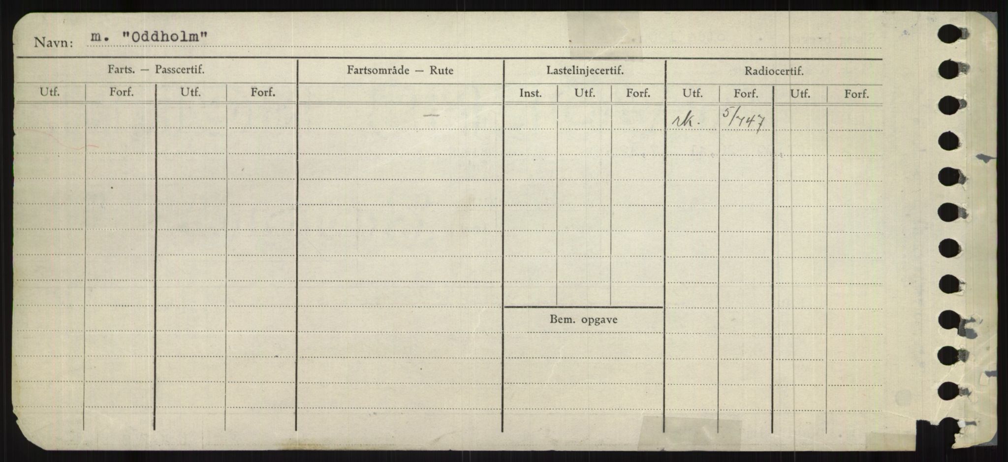 Sjøfartsdirektoratet med forløpere, Skipsmålingen, RA/S-1627/H/Ha/L0004/0001: Fartøy, Mas-R / Fartøy, Mas-Odd, s. 1006