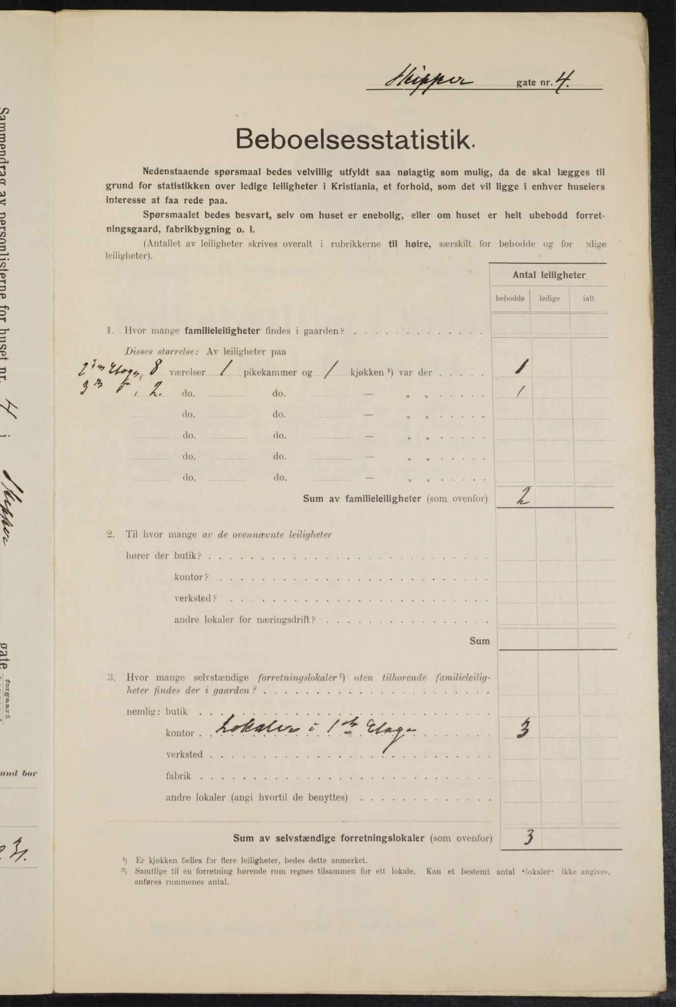 OBA, Kommunal folketelling 1.2.1914 for Kristiania, 1914, s. 95349