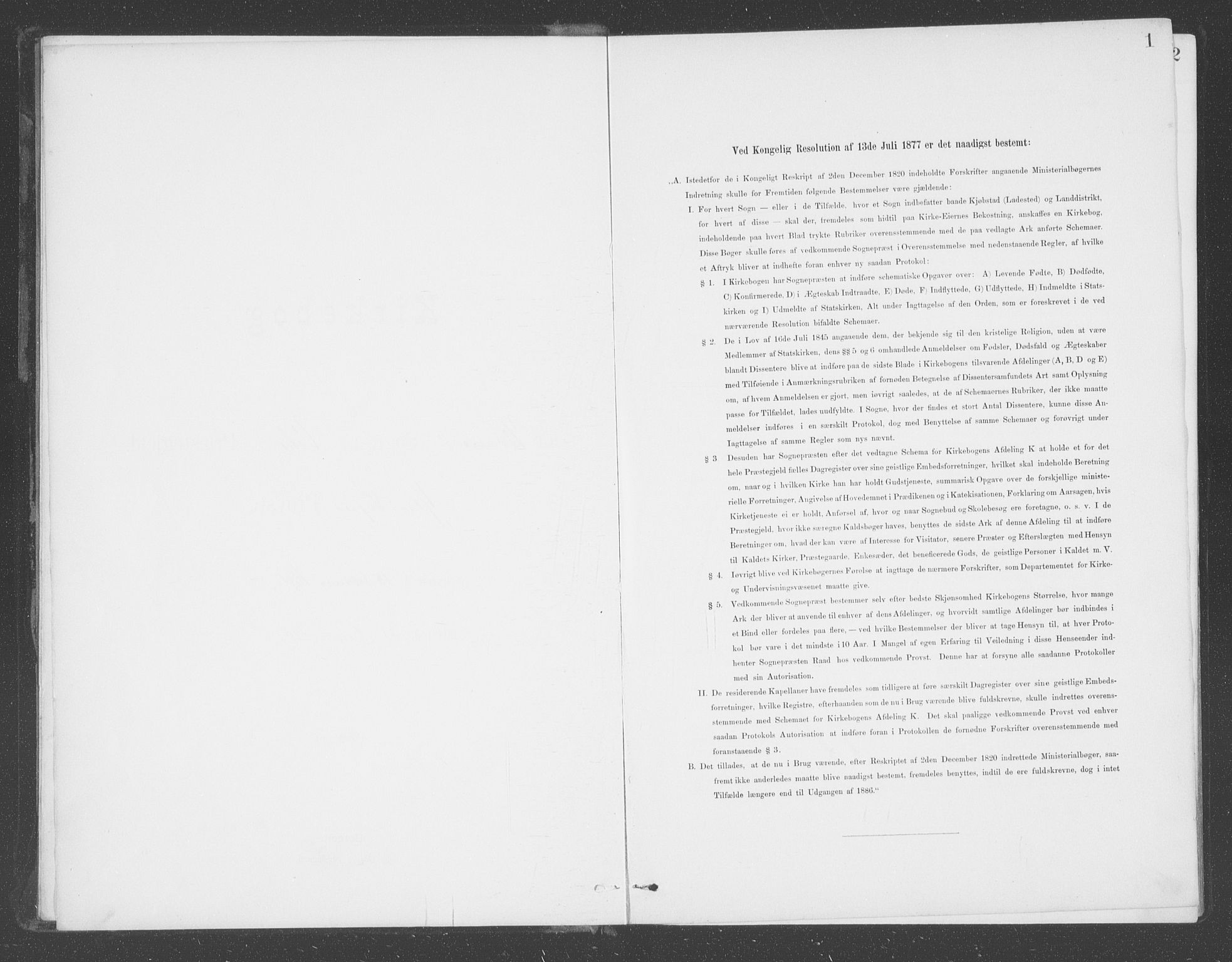 Balestrand sokneprestembete, SAB/A-79601: Ministerialbok nr. D  2, 1891-1907, s. 1