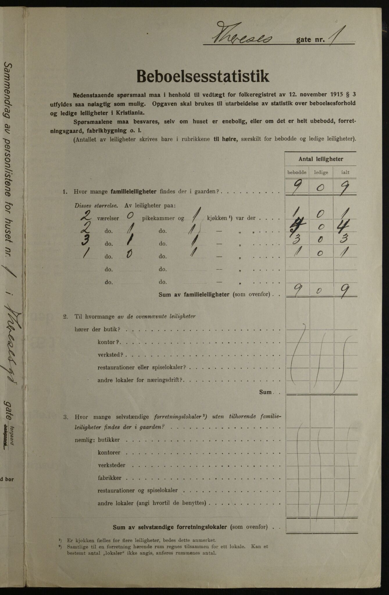 OBA, Kommunal folketelling 1.12.1923 for Kristiania, 1923, s. 118949