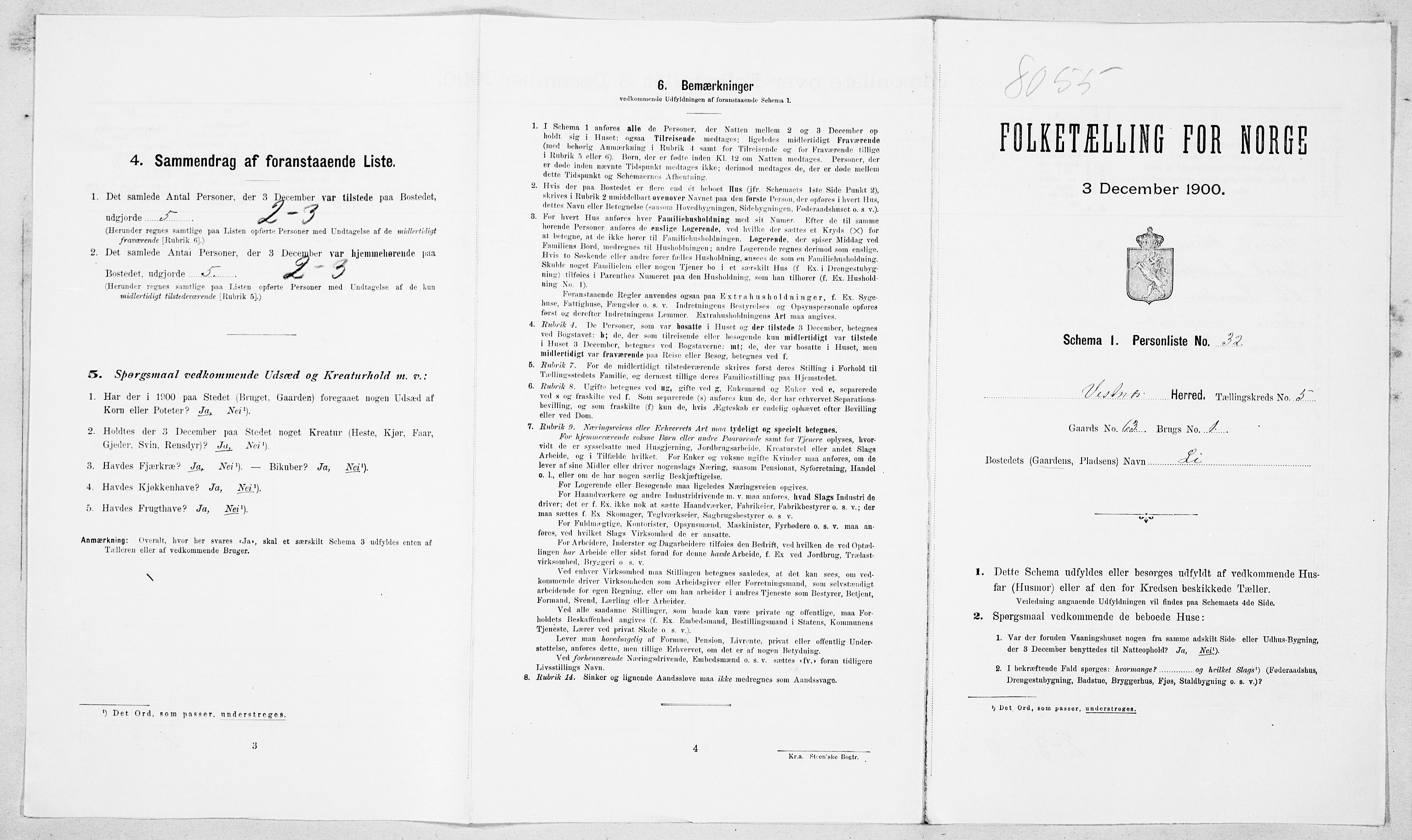 SAT, Folketelling 1900 for 1535 Vestnes herred, 1900, s. 567