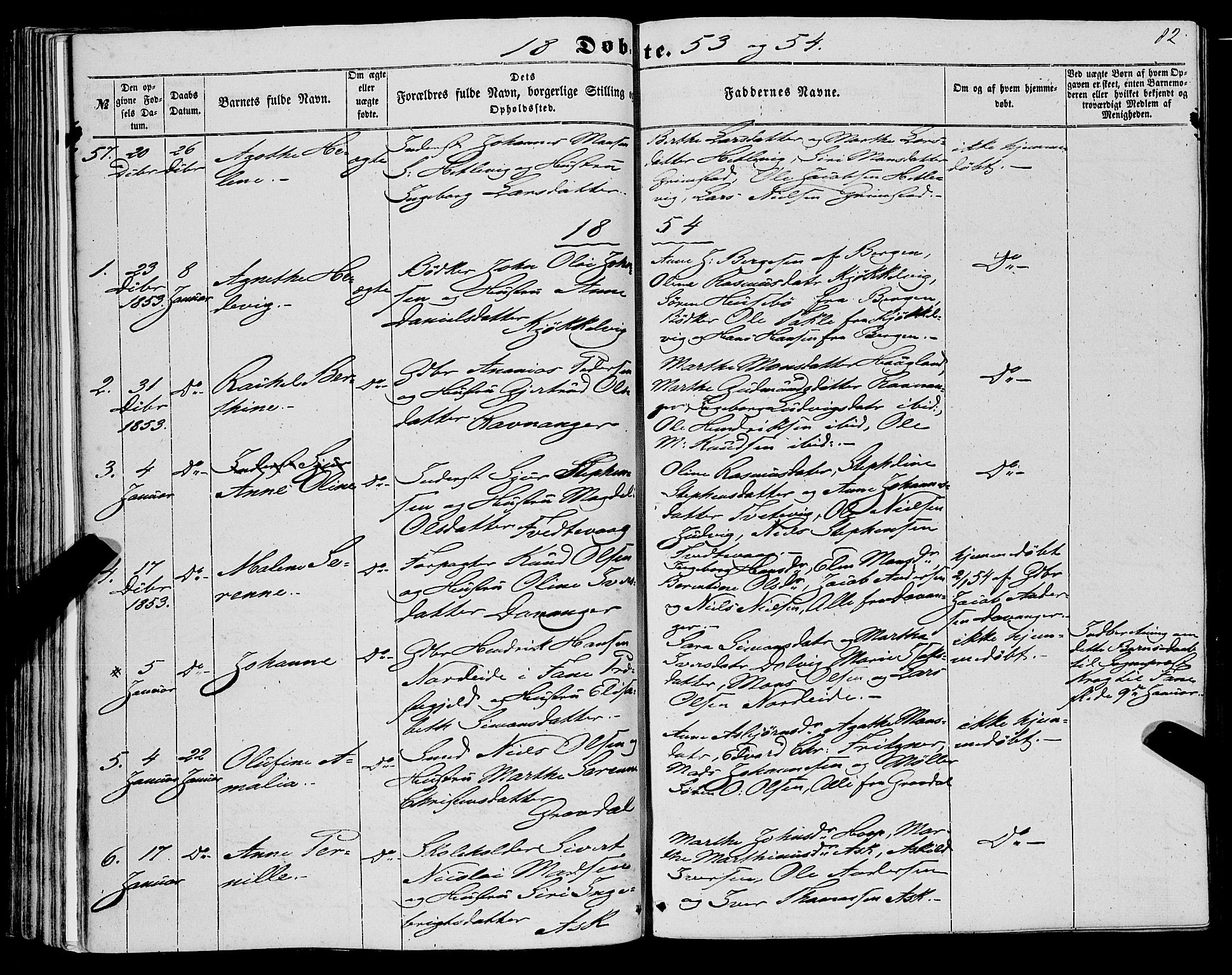 Askøy Sokneprestembete, AV/SAB-A-74101/H/Ha/Haa/Haaa/L0008: Ministerialbok nr. A 8, 1852-1862, s. 82