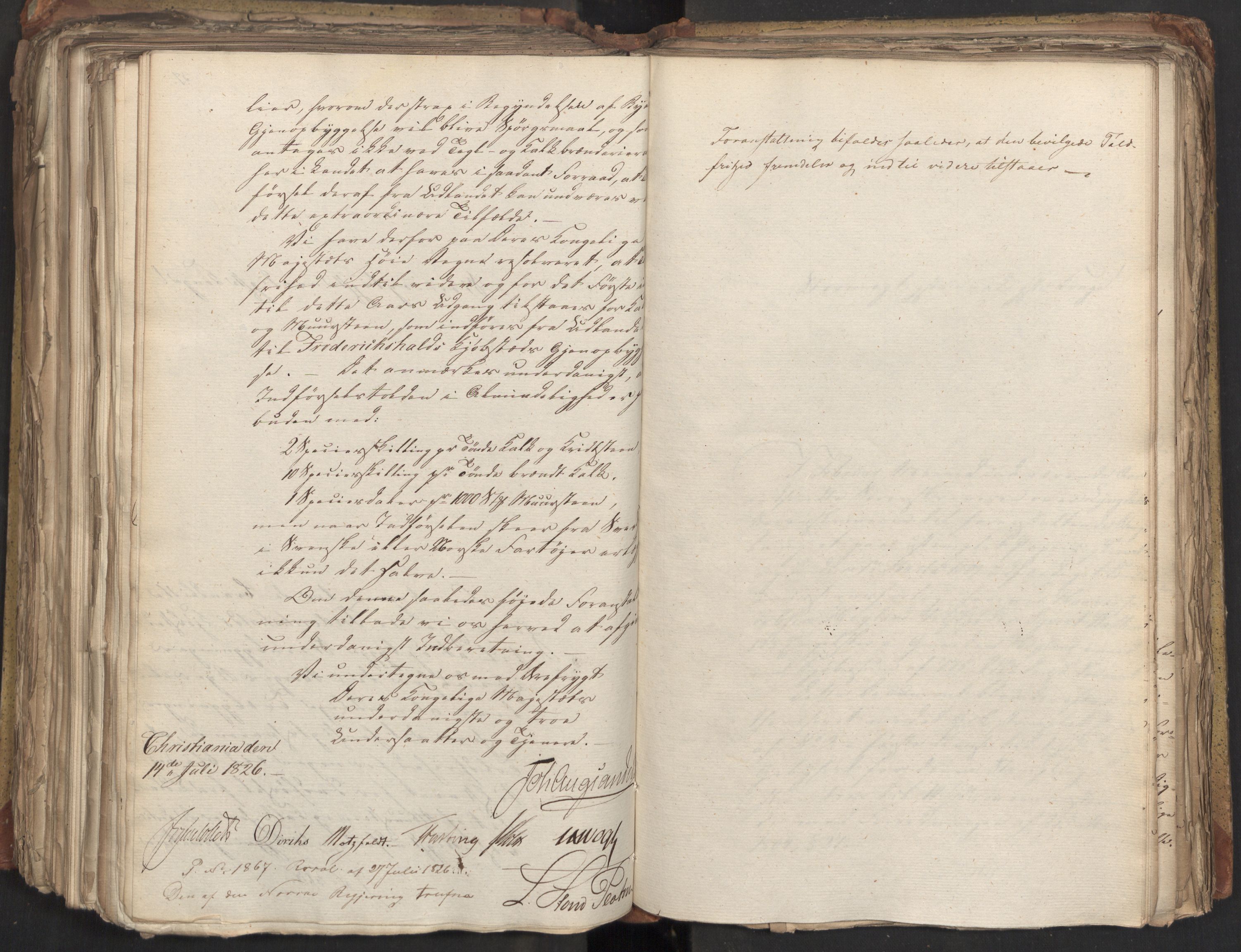 Statsrådsavdelingen i Stockholm, AV/RA-S-1003/D/Da/L0047: Regjeringsinnstillinger nr. 3501-3659, 1826, s. 336