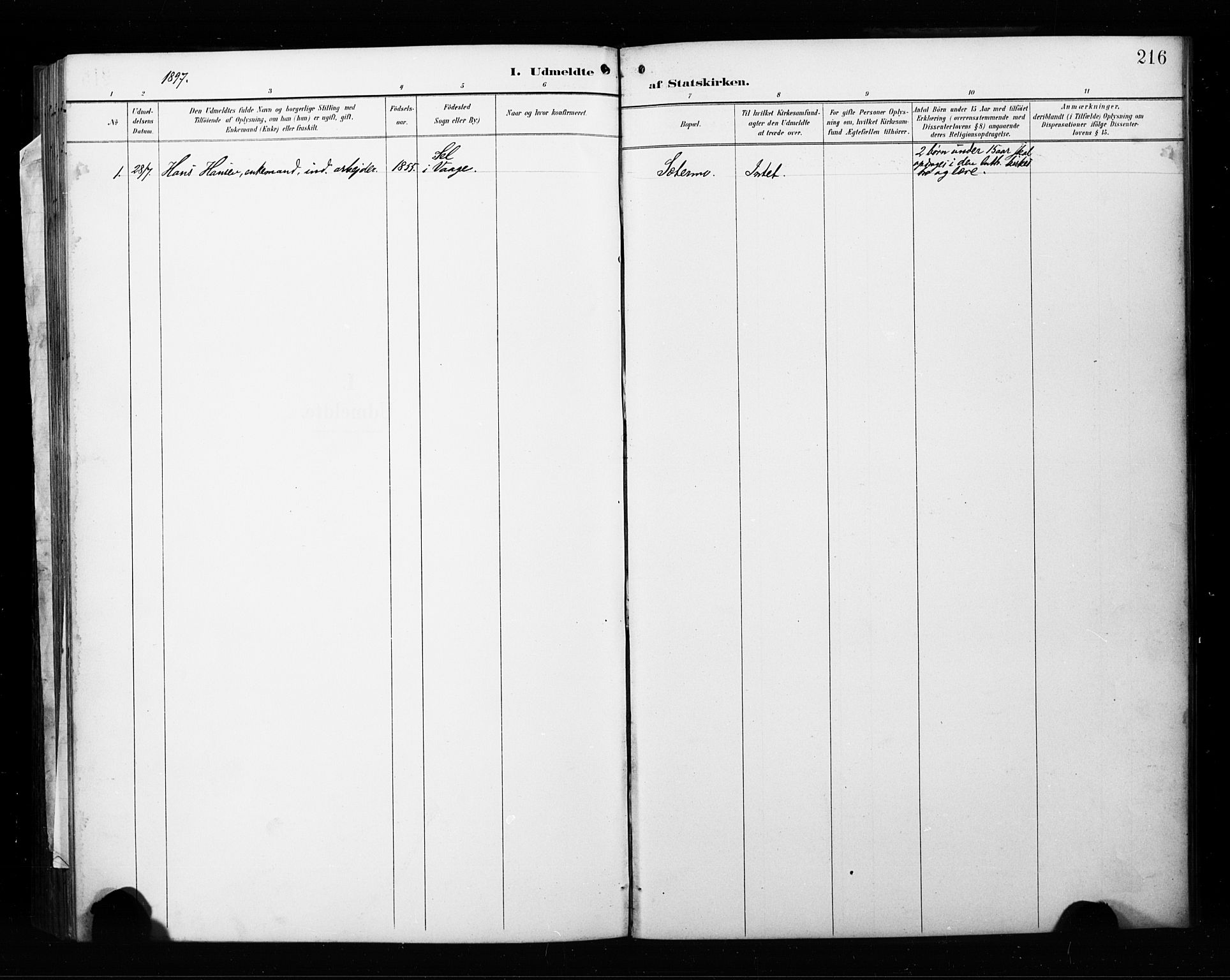 Målselv sokneprestembete, AV/SATØ-S-1311/G/Ga/Gab/L0008klokker: Klokkerbok nr. 8, 1895-1913, s. 216