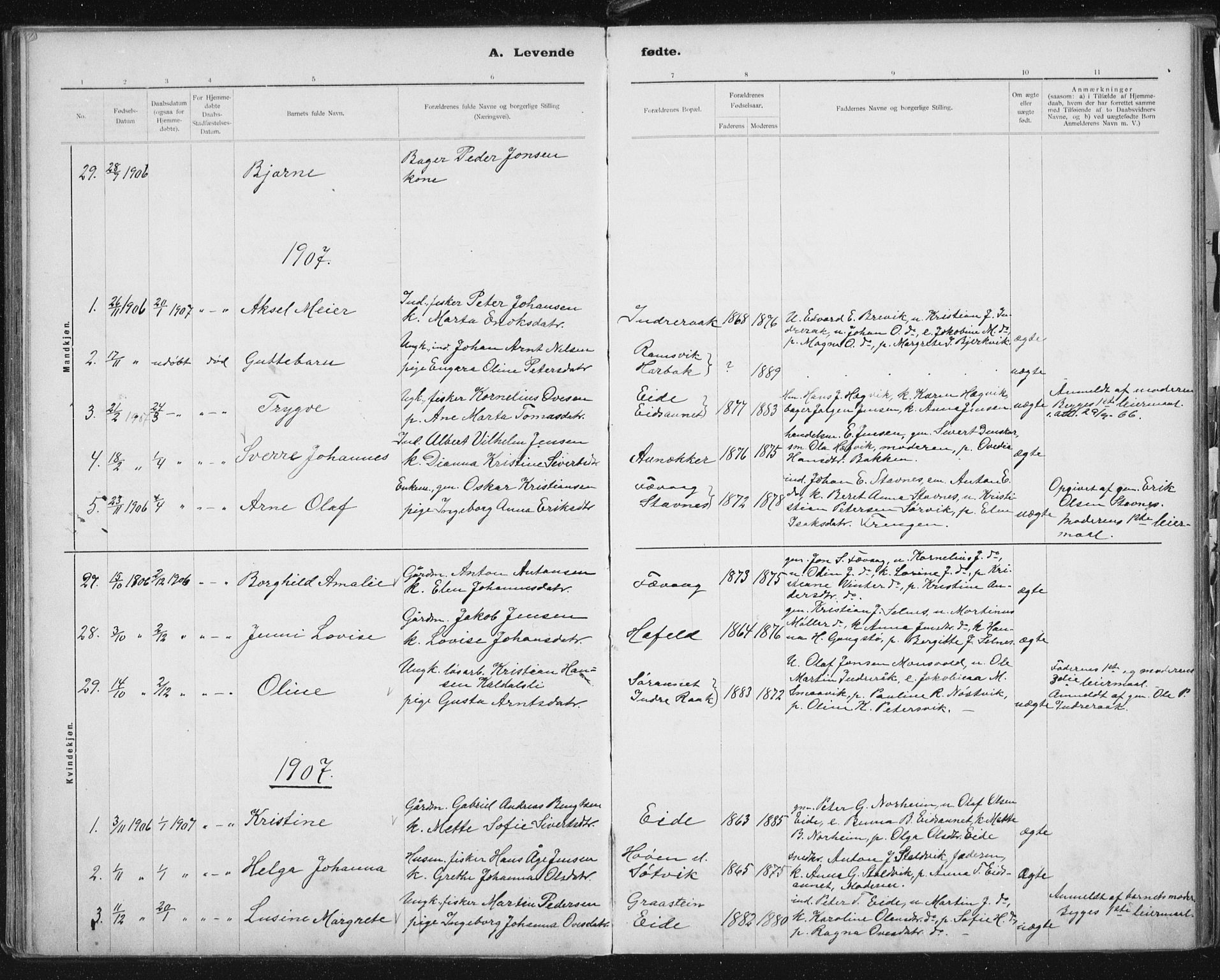 Ministerialprotokoller, klokkerbøker og fødselsregistre - Sør-Trøndelag, SAT/A-1456/653/L0660: Klokkerbok nr. 653C04, 1894-1919