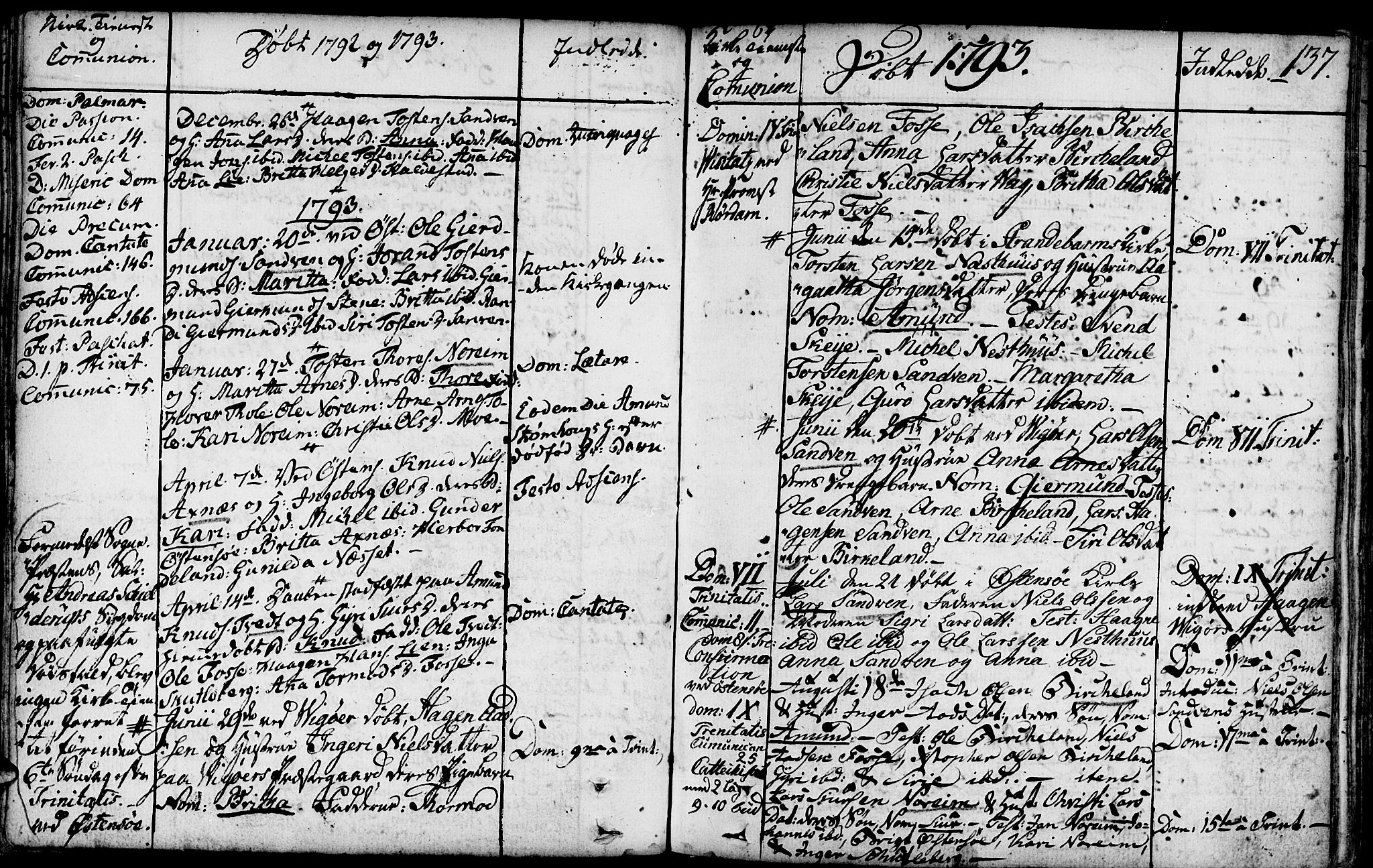 Kvam sokneprestembete, AV/SAB-A-76201/H/Haa: Ministerialbok nr. A 3, 1743-1795, s. 137