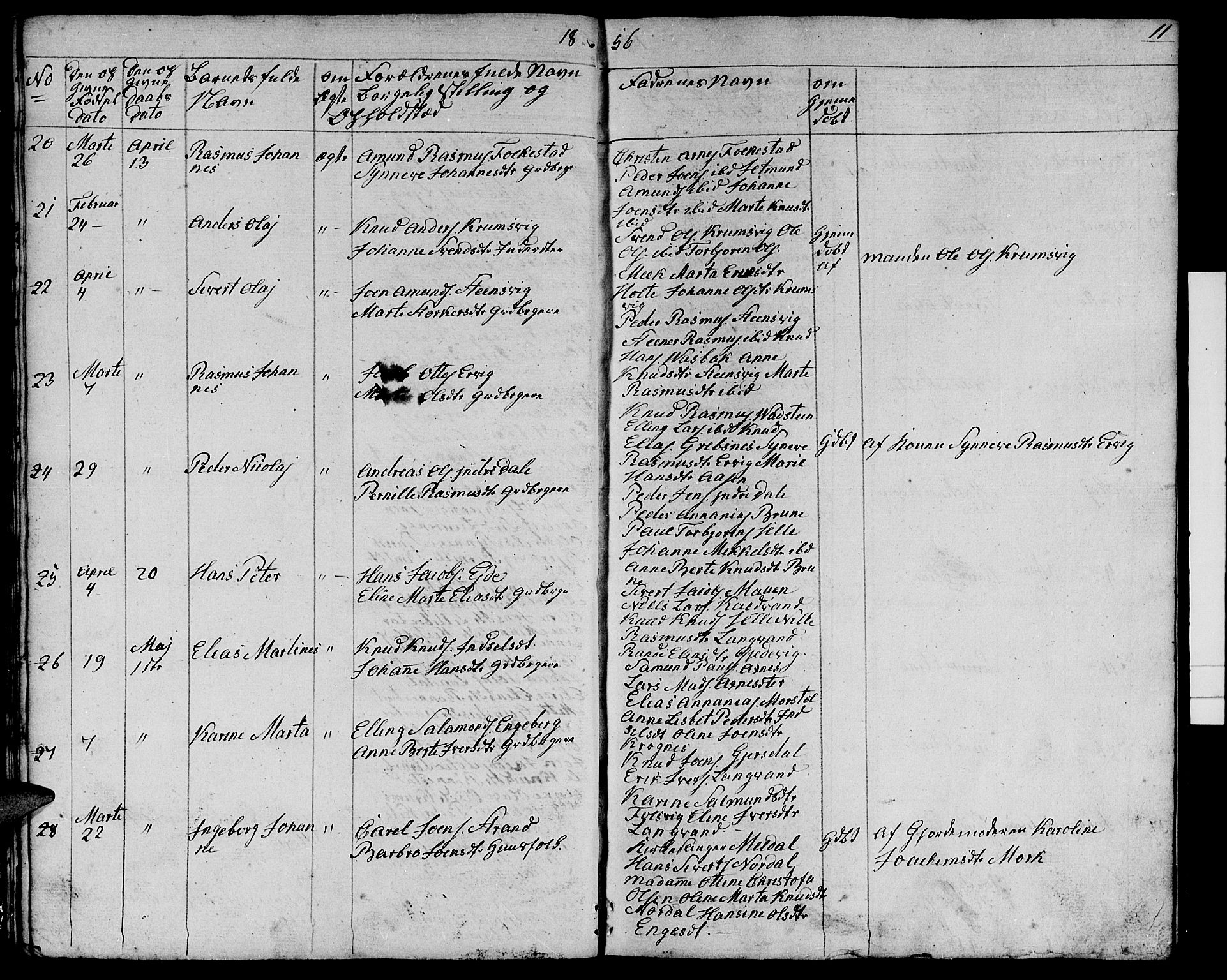 Ministerialprotokoller, klokkerbøker og fødselsregistre - Møre og Romsdal, AV/SAT-A-1454/511/L0156: Klokkerbok nr. 511C02, 1855-1863, s. 11