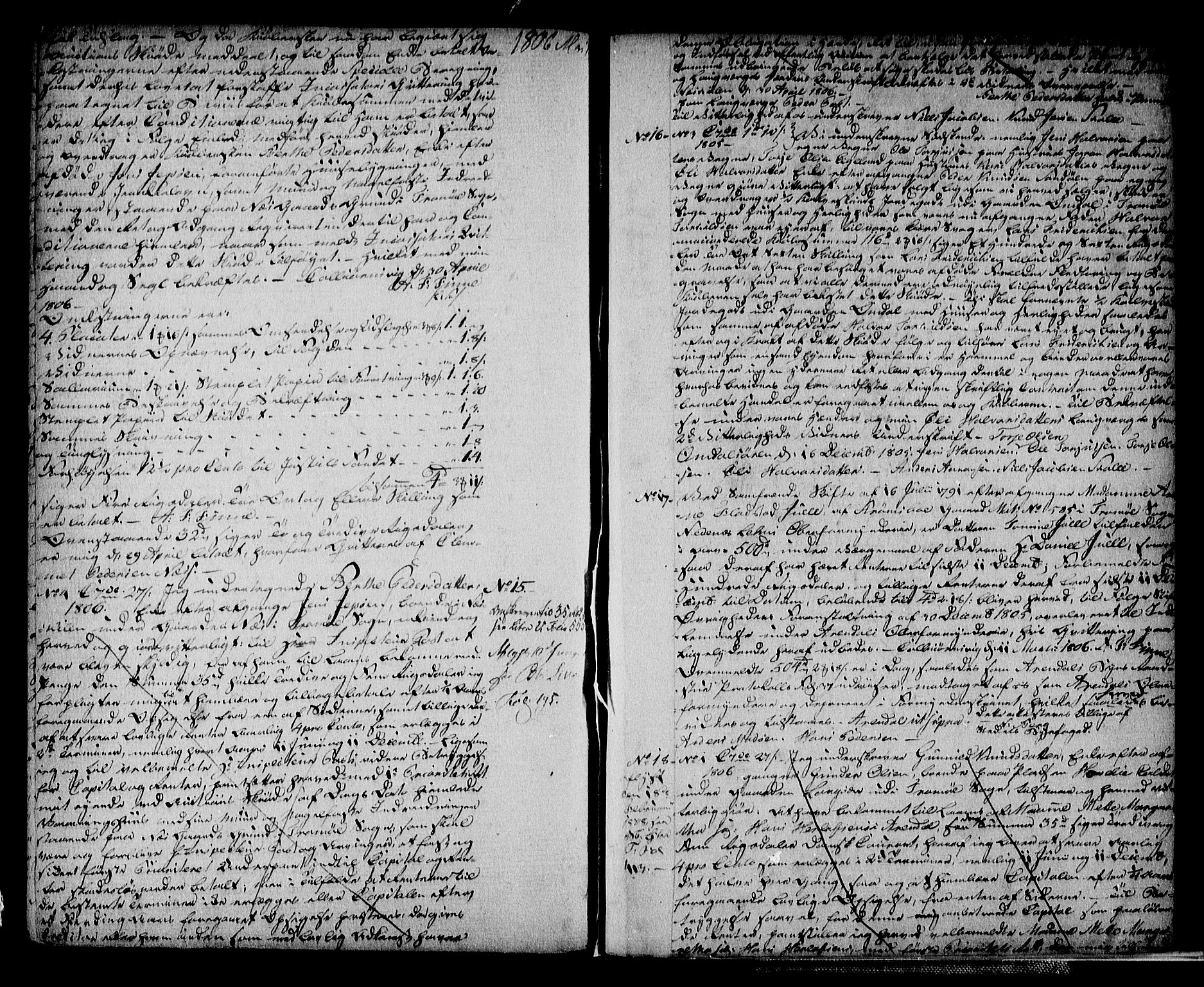 Nedenes sorenskriveri før 1824, SAK/1221-0007/G/Gb/L0020: Pantebok nr. 20, 1802-1806, s. 660