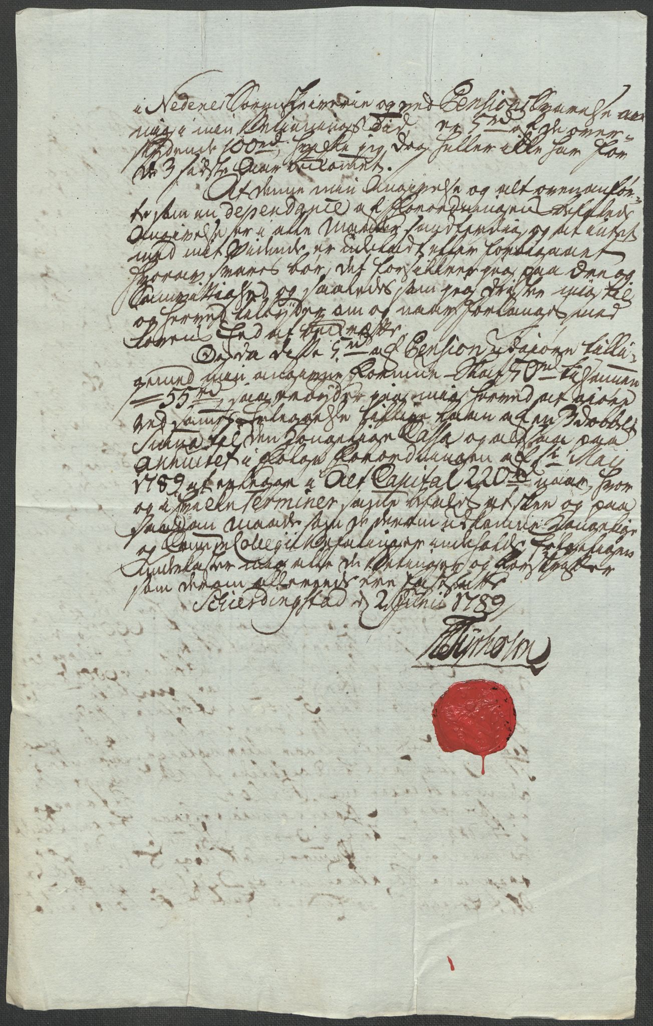 Rentekammeret inntil 1814, Reviderte regnskaper, Mindre regnskaper, AV/RA-EA-4068/Rf/Rfe/L0034: Orkdal og Gauldal fogderi, 1789, s. 442