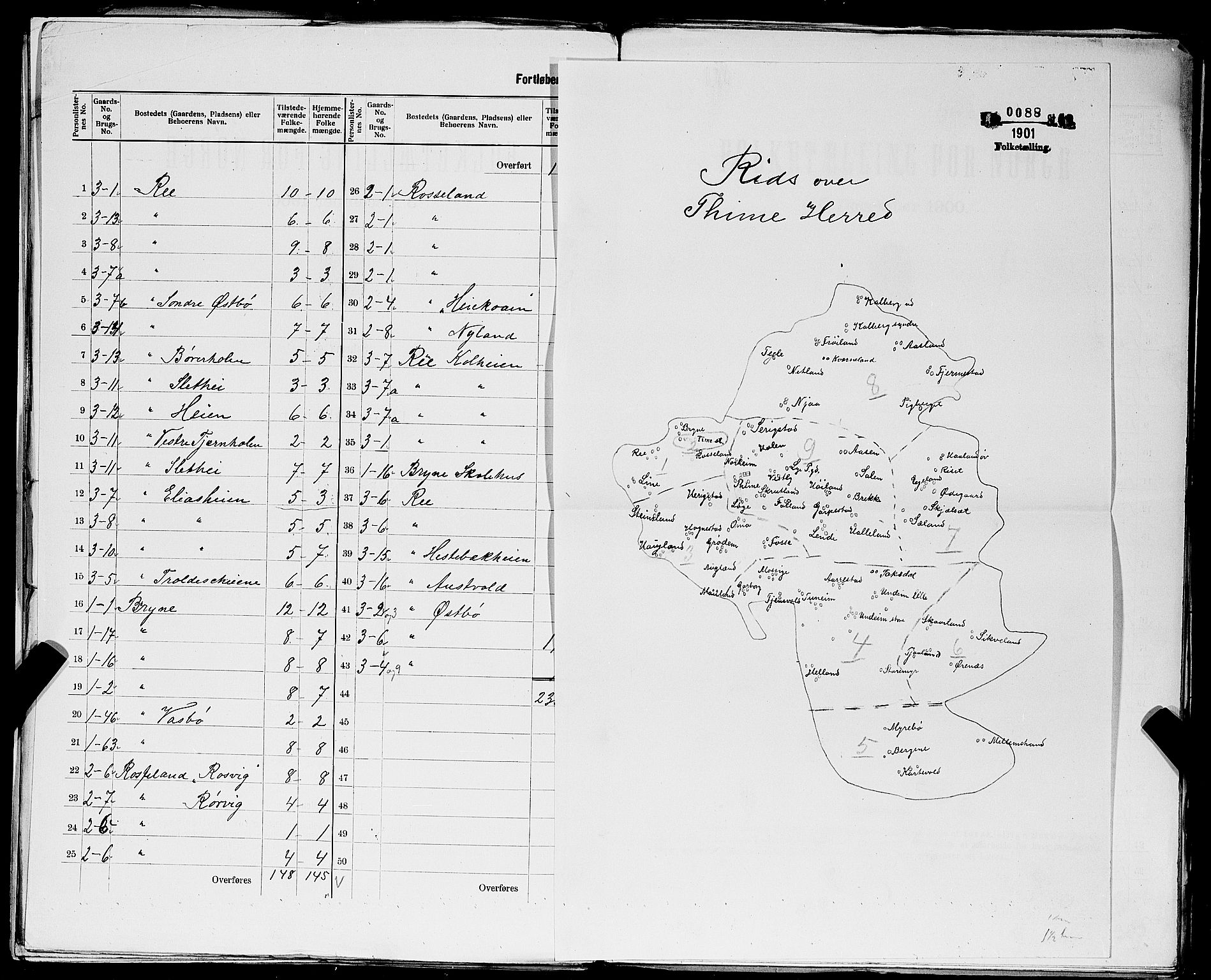 SAST, Folketelling 1900 for 1121 Time herred, 1900, s. 14