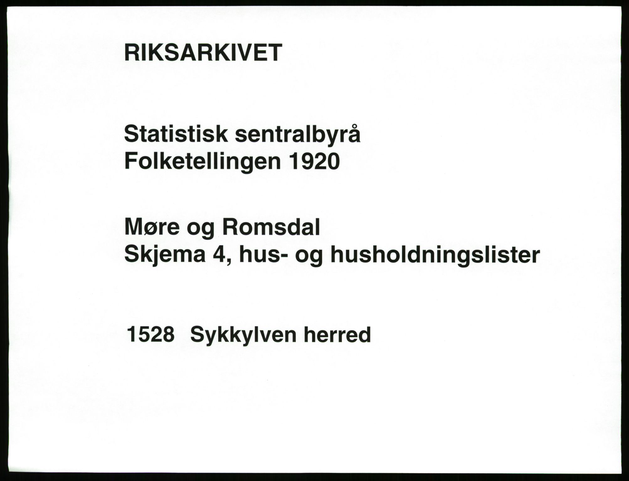 SAT, Folketelling 1920 for 1528 Sykkylven herred, 1920, s. 43