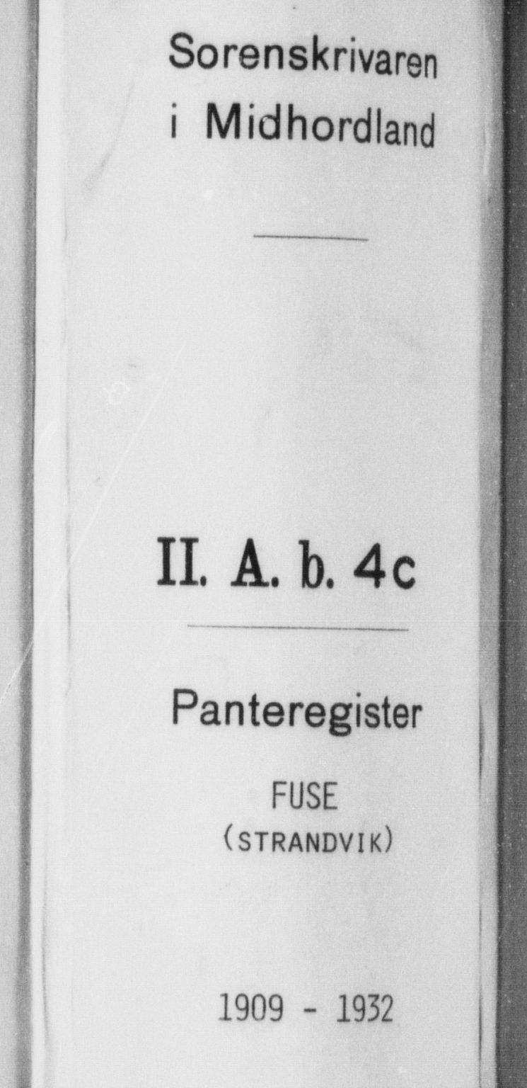 Midhordland sorenskriveri, SAB/A-3001/1/G/Ga/Gab/L0004c: Panteregister nr. II.A.b.4c, 1909-1932