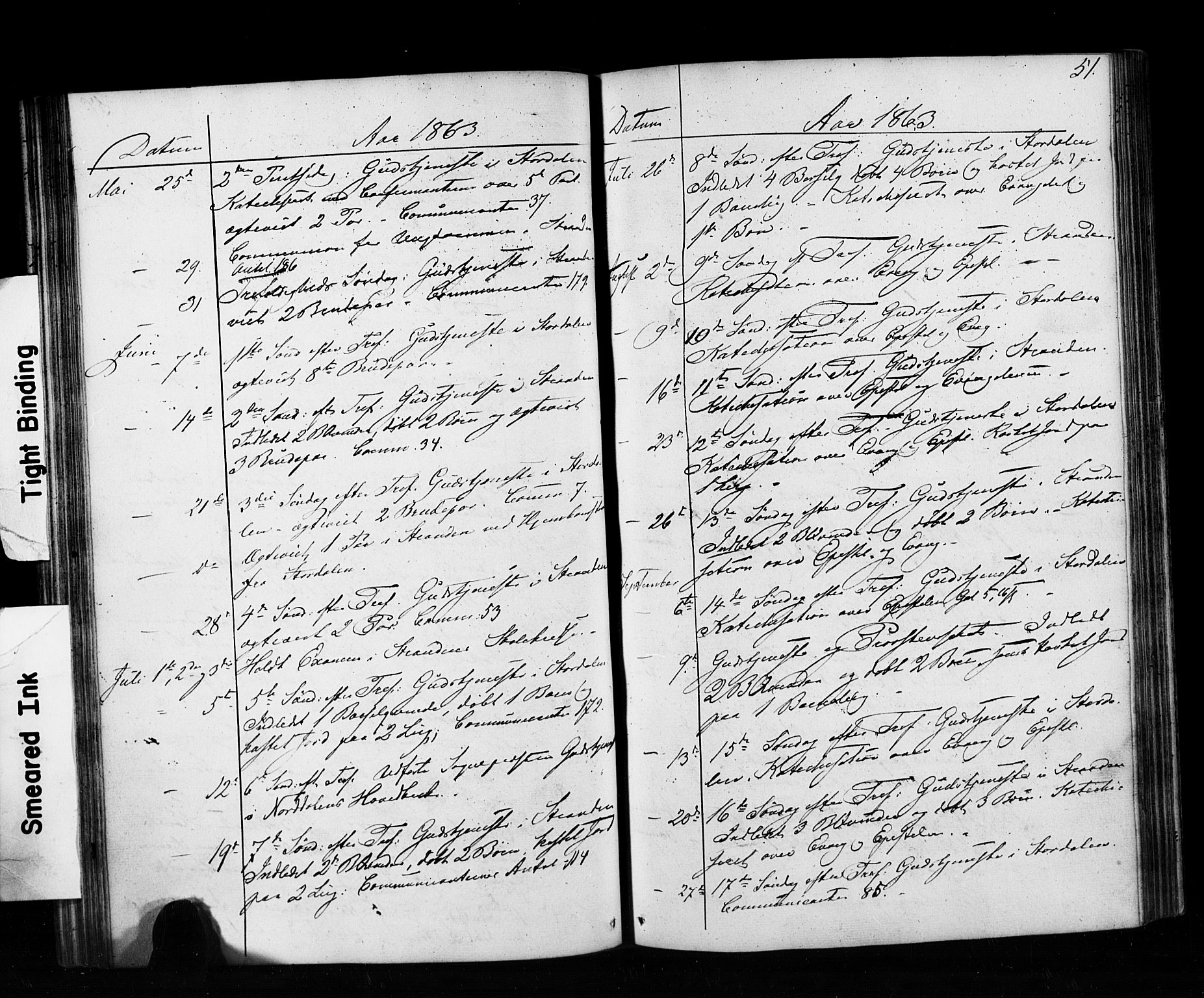 Ministerialprotokoller, klokkerbøker og fødselsregistre - Møre og Romsdal, AV/SAT-A-1454/520/L0280: Ministerialbok nr. 520A09, 1844-1881, s. 51