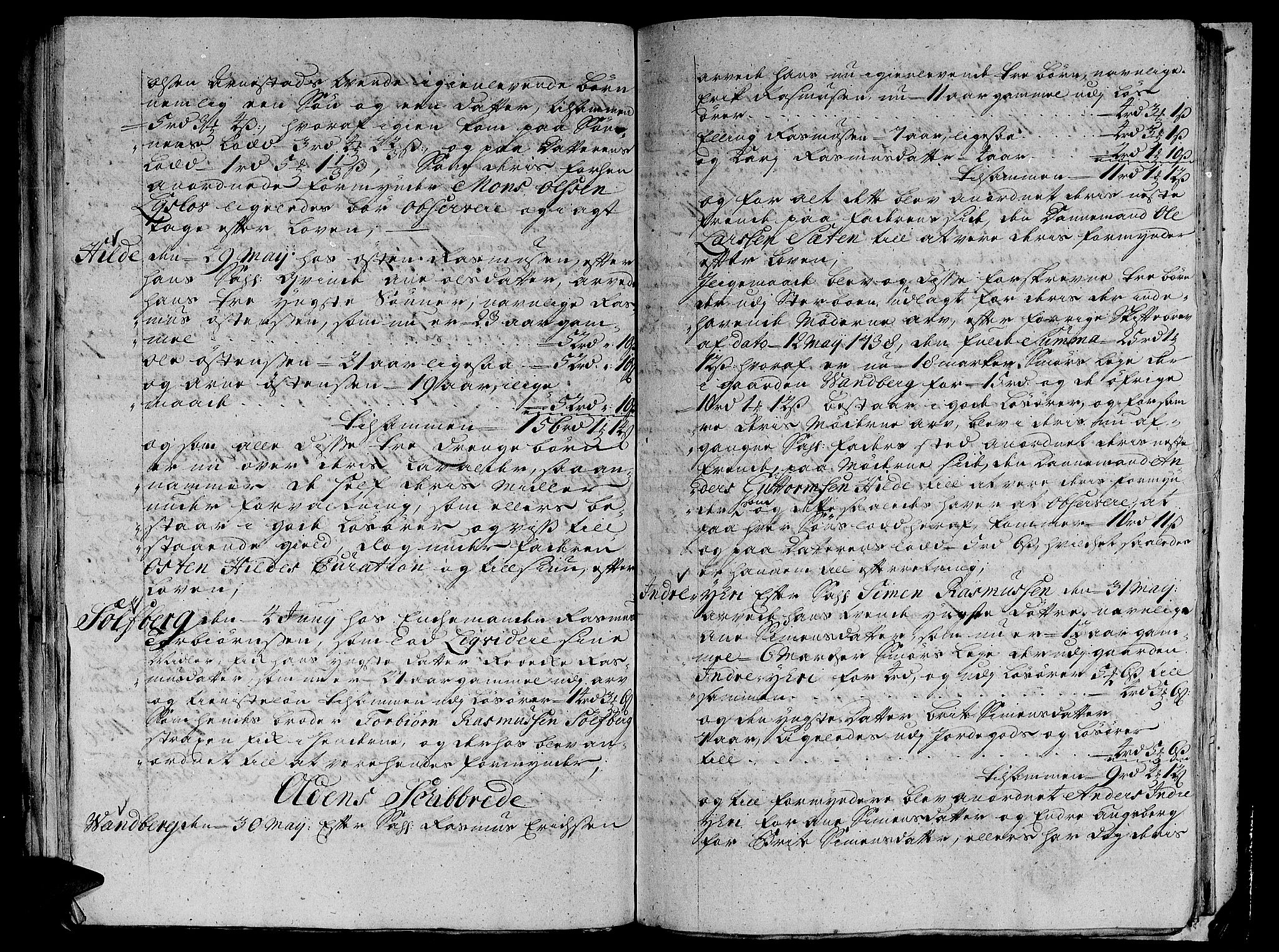 Nordfjord sorenskriveri, SAB/A-2801/04/04a/L0008: Skifteprotokollar, 1733-1744, s. 104