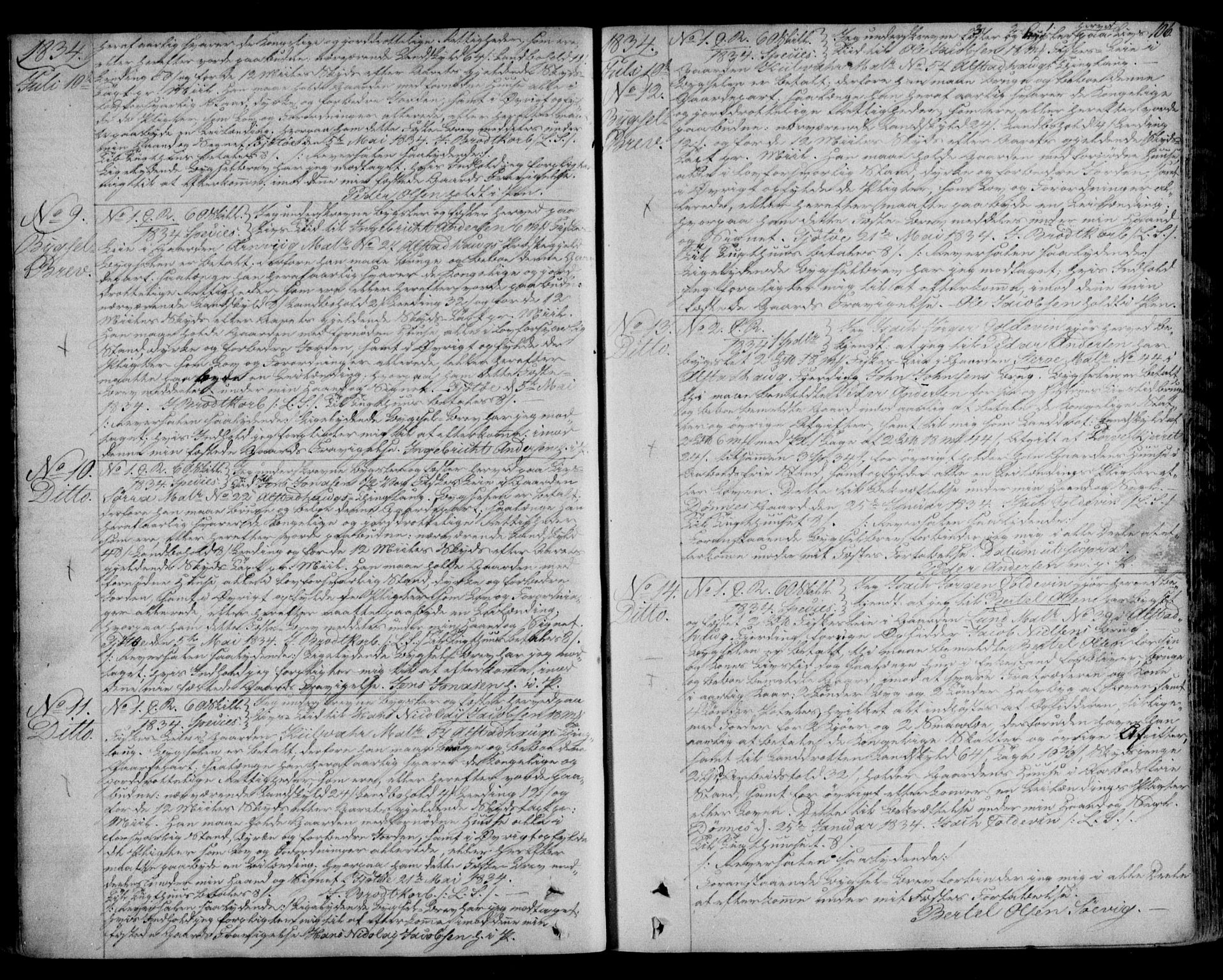 Helgeland sorenskriveri, SAT/A-0004/2/2C/L0009: Pantebok nr. 8, 1832-1840, s. 106