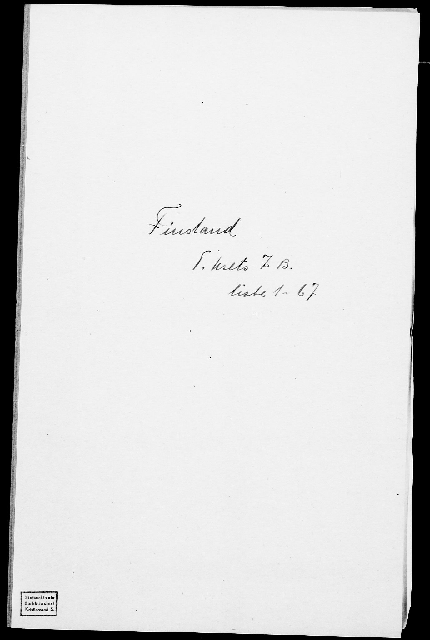 SAK, Folketelling 1875 for 1024P Bjelland prestegjeld, 1875, s. 754