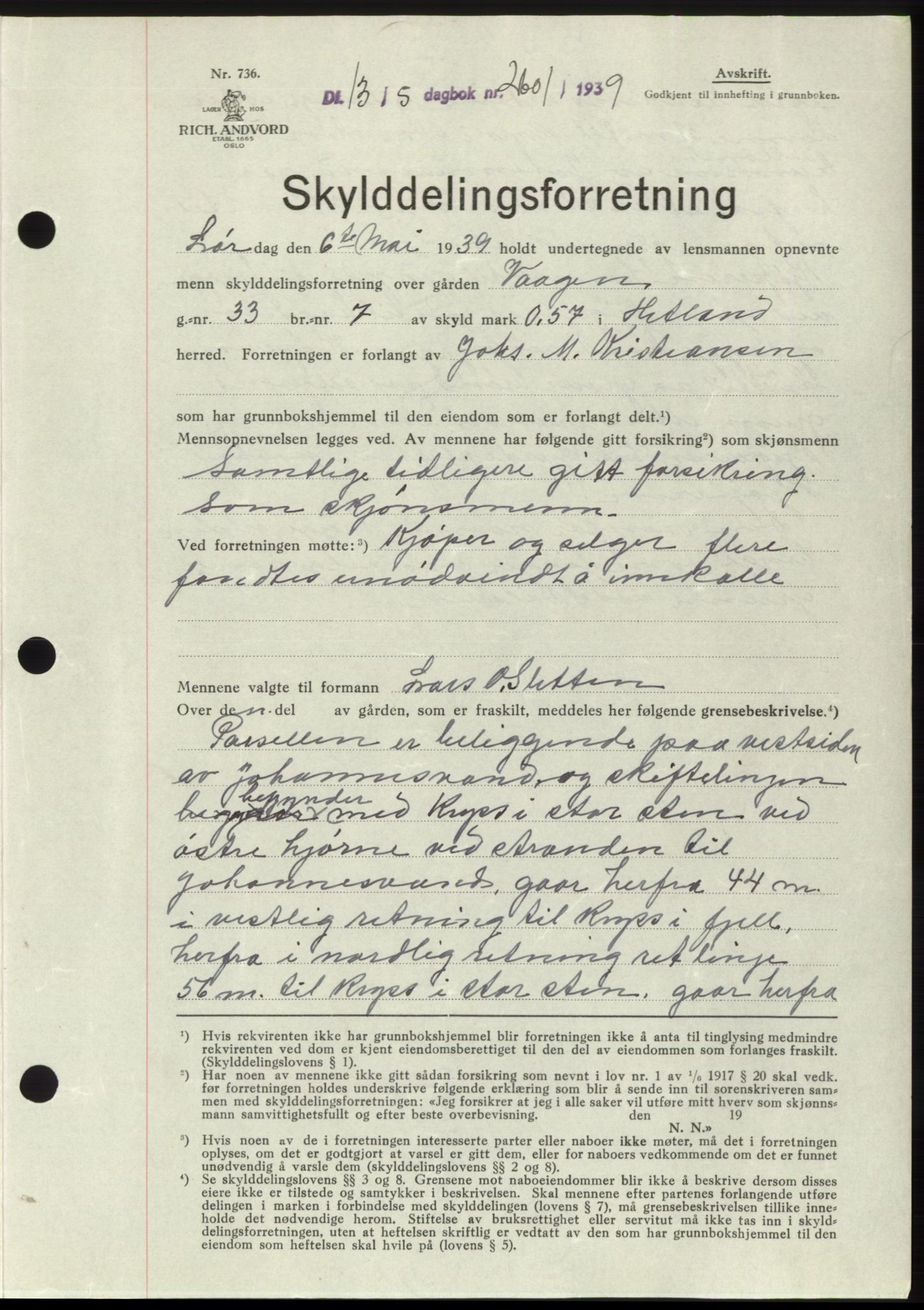 Jæren sorenskriveri, SAST/A-100310/03/G/Gba/L0074: Pantebok, 1939-1939, Dagboknr: 2601/1939