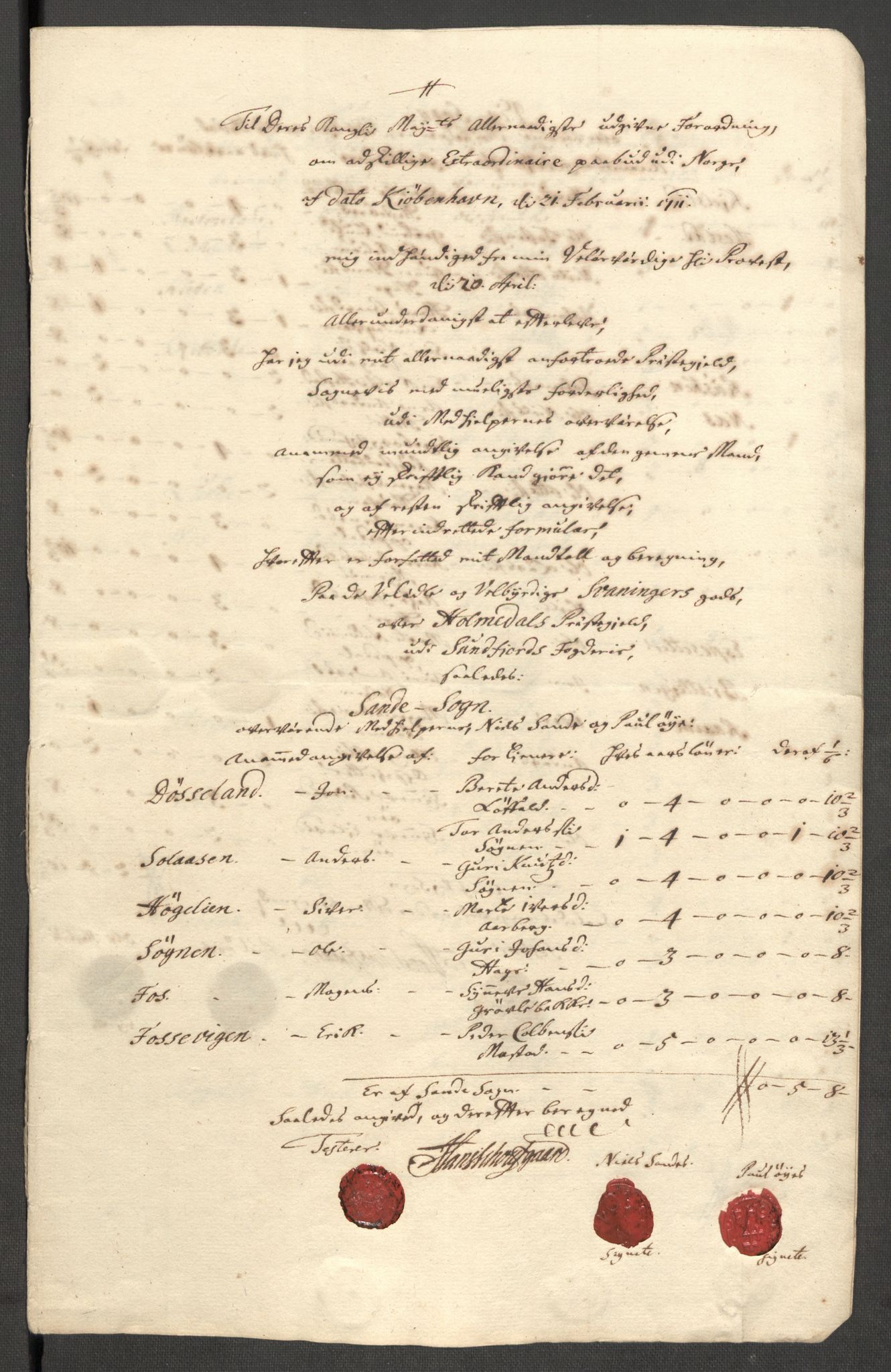 Rentekammeret inntil 1814, Reviderte regnskaper, Fogderegnskap, RA/EA-4092/R53/L3434: Fogderegnskap Sunn- og Nordfjord, 1711, s. 167