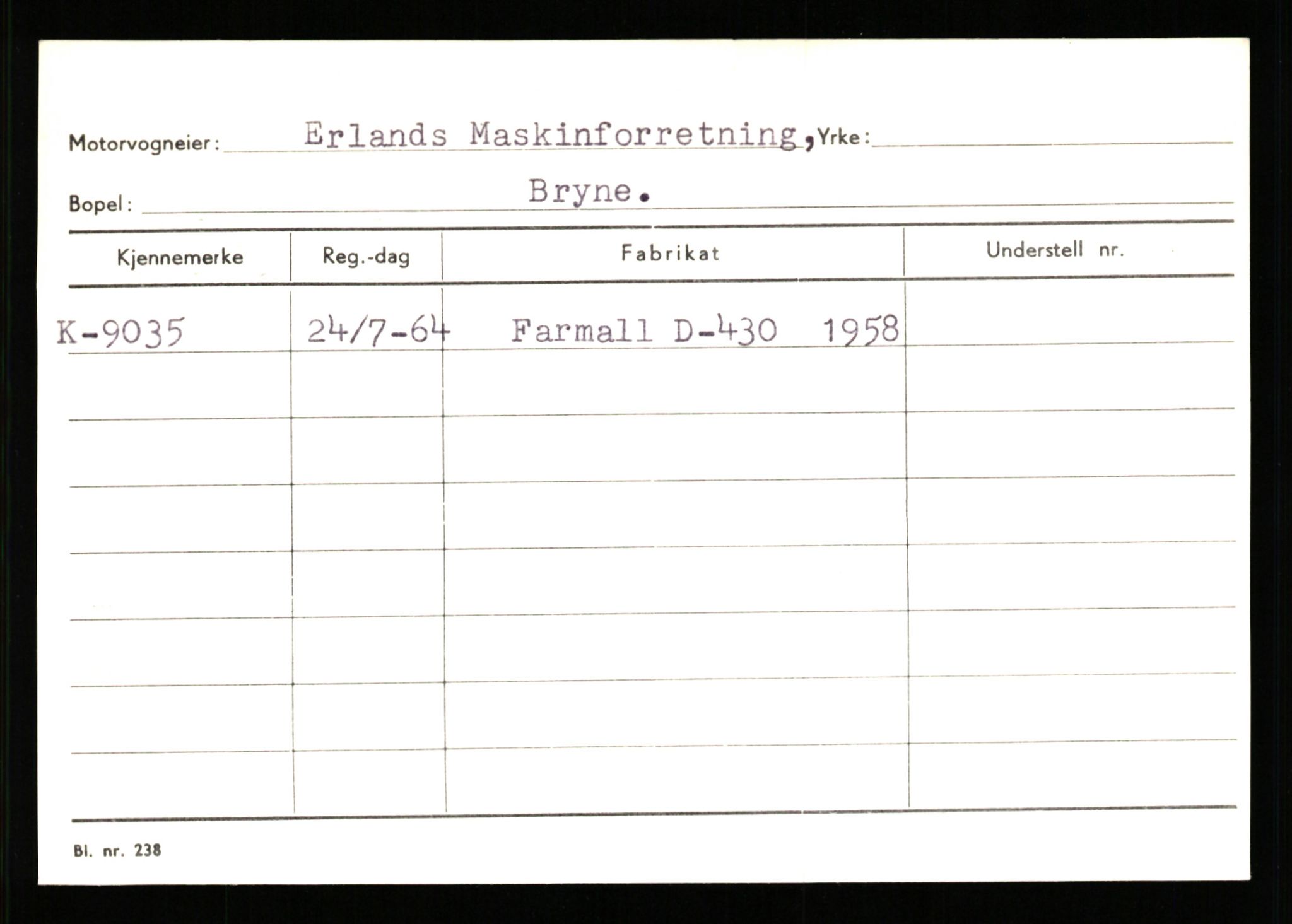 Stavanger trafikkstasjon, AV/SAST-A-101942/0/G/L0002: Registreringsnummer: 5791 - 10405, 1930-1971, s. 2161