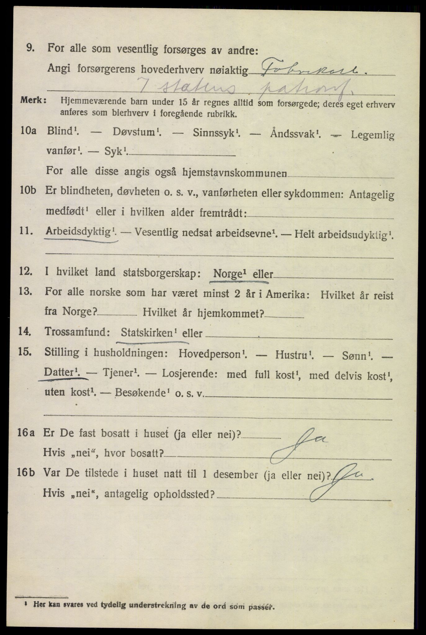 SAH, Folketelling 1920 for 0529 Vestre Toten herred, 1920, s. 13091
