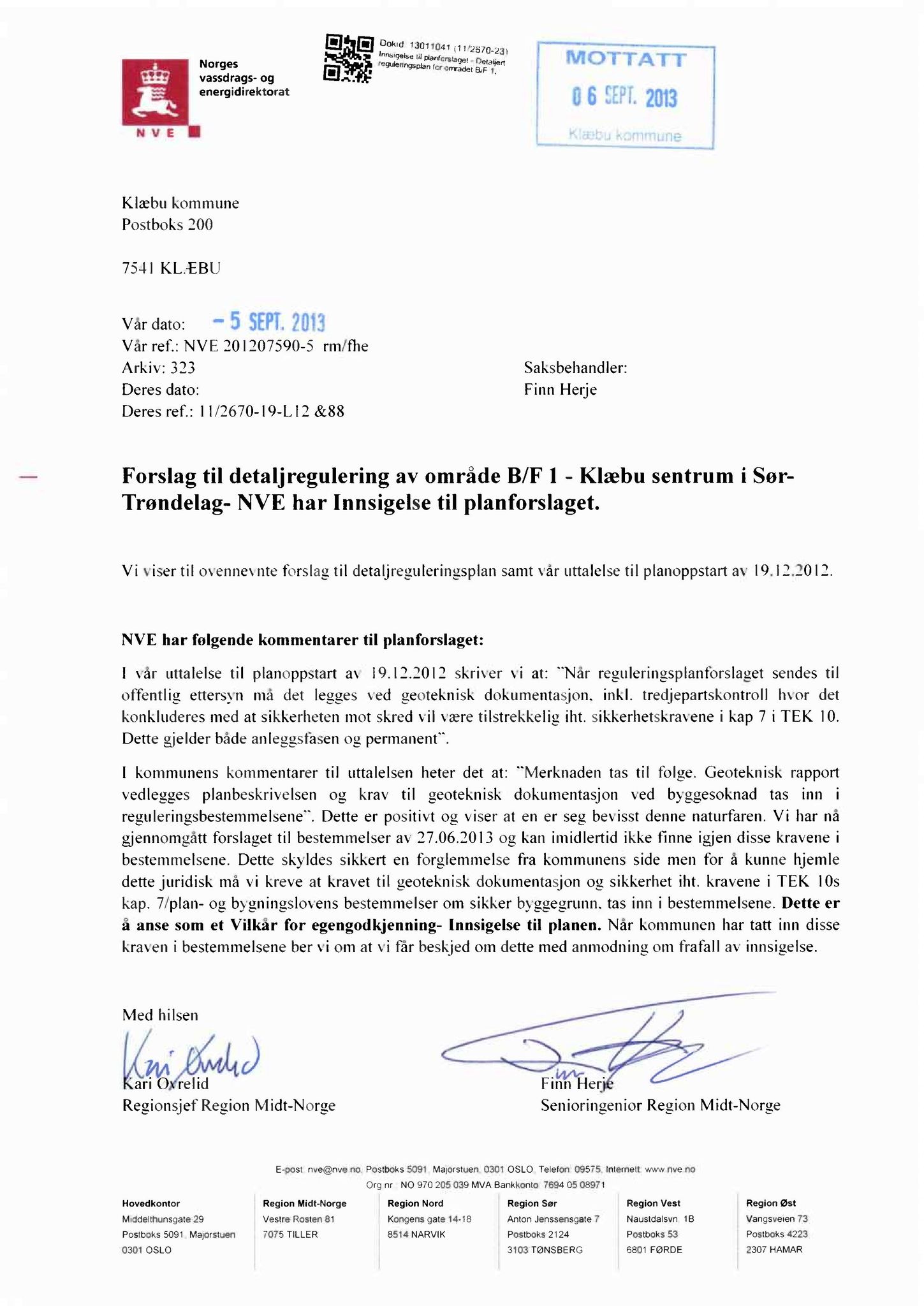 Klæbu Kommune, TRKO/KK/01-KS/L006: Kommunestyret - Møtedokumenter, 2013, s. 1283