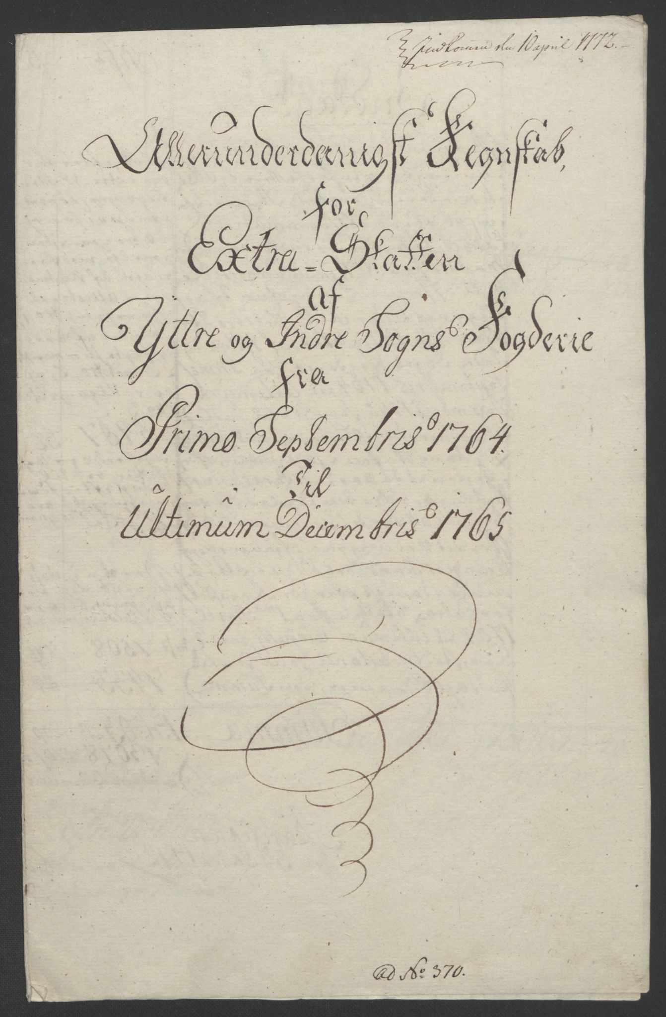 Rentekammeret inntil 1814, Realistisk ordnet avdeling, AV/RA-EA-4070/Ol/L0018: [Gg 10]: Ekstraskatten, 23.09.1762. Sogn, 1762-1772, s. 113