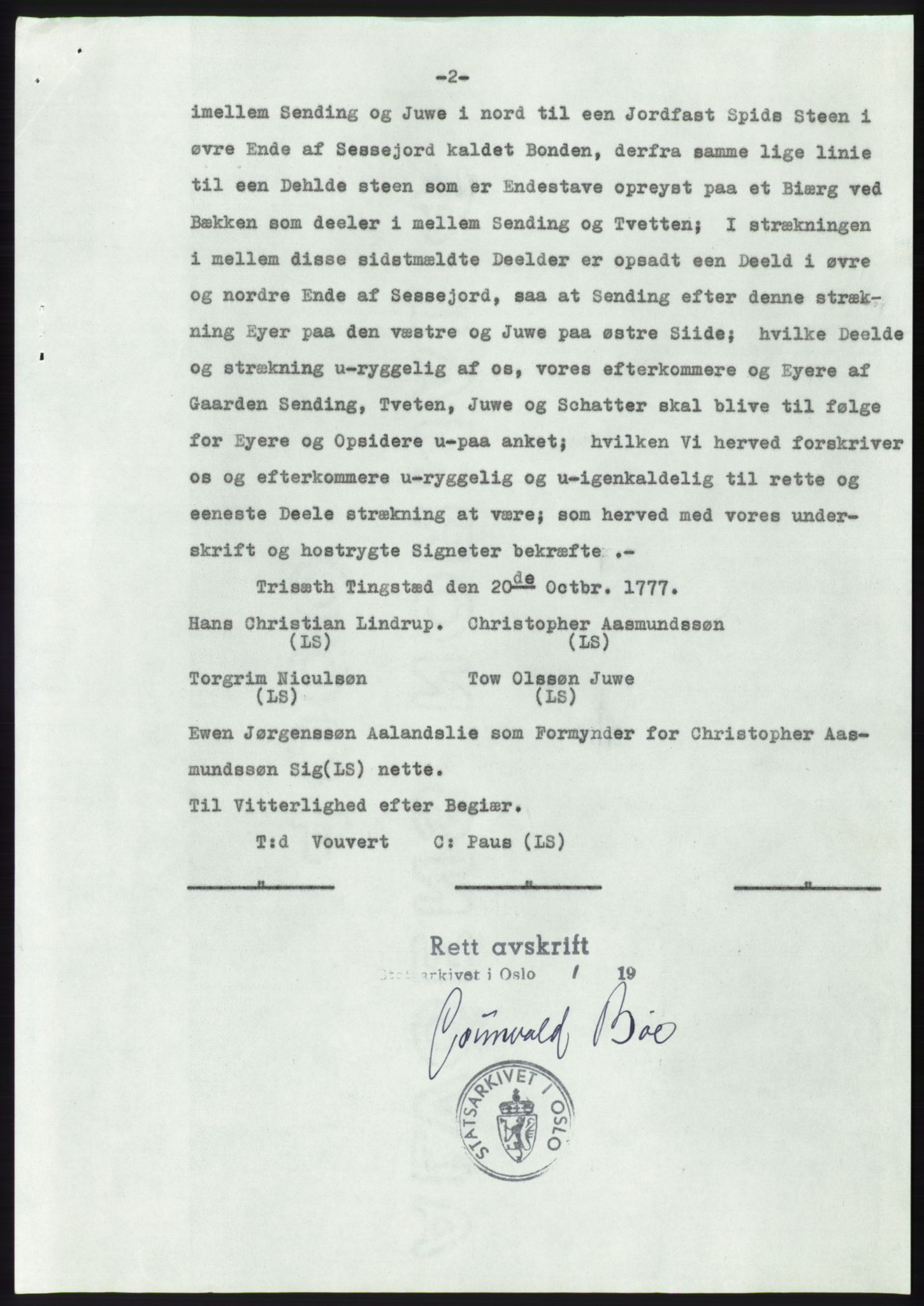 Statsarkivet i Kongsberg, AV/SAKO-A-0001/E/Ee/L0011: Avskrifter, SAO jnr. 1262/1957 - 200/1958, 1957-1958, s. 277