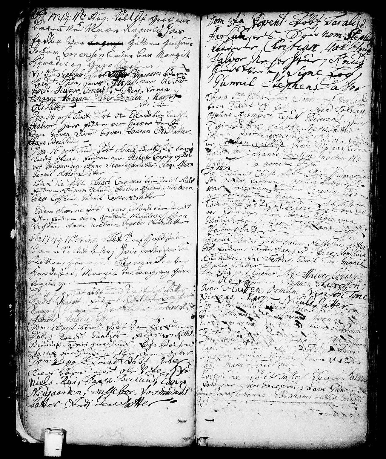 Vinje kirkebøker, AV/SAKO-A-312/F/Fa/L0001: Ministerialbok nr. I 1, 1717-1766, s. 68