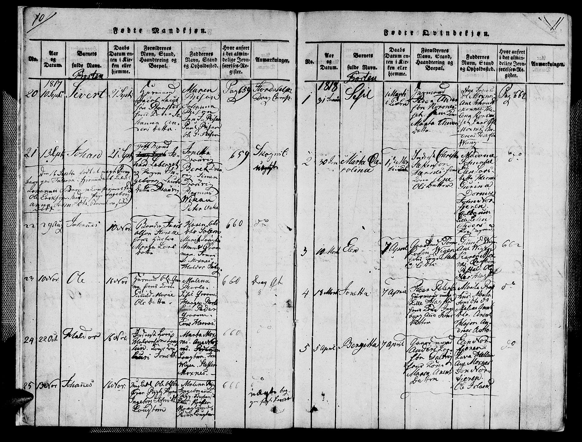Ministerialprotokoller, klokkerbøker og fødselsregistre - Nord-Trøndelag, SAT/A-1458/713/L0112: Ministerialbok nr. 713A04 /1, 1817-1827, s. 10-11