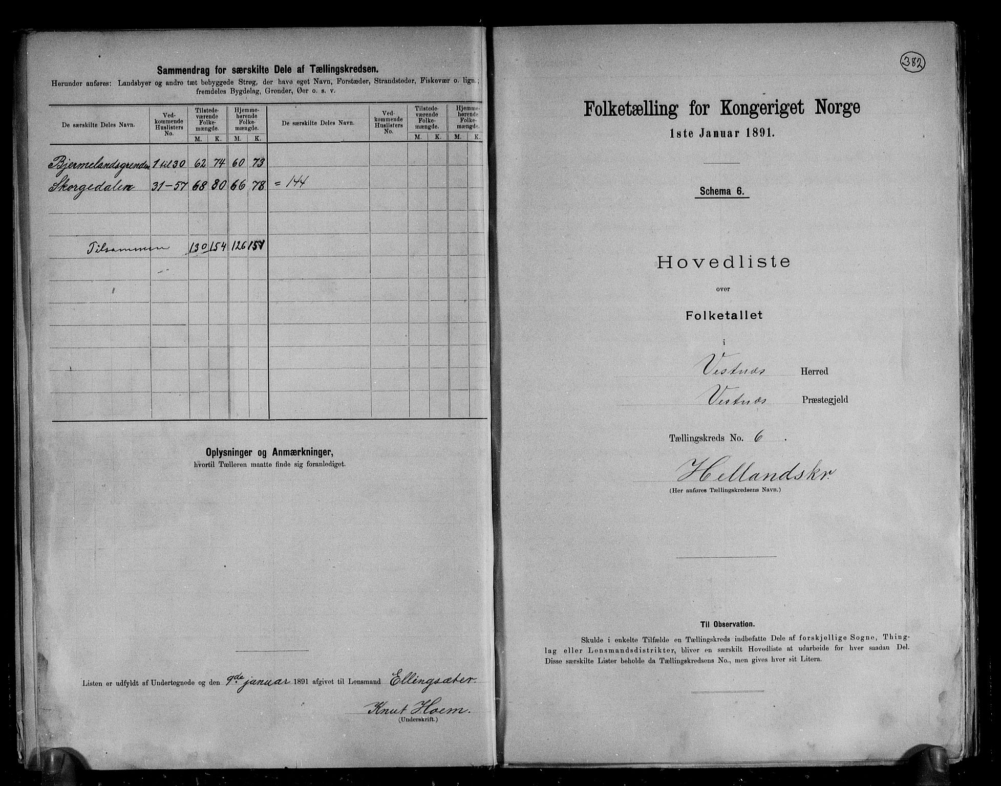 RA, Folketelling 1891 for 1535 Vestnes herred, 1891, s. 16