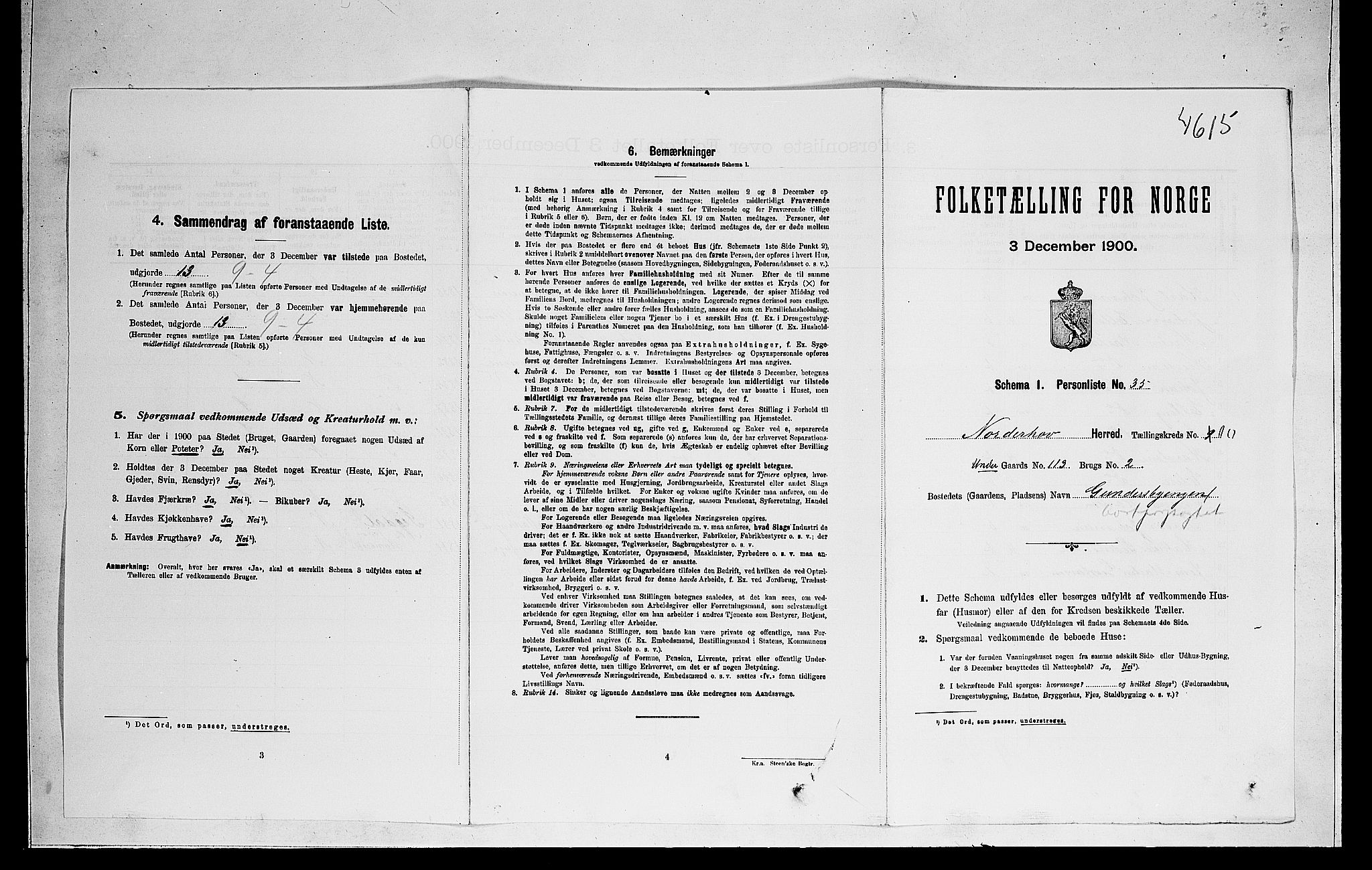 RA, Folketelling 1900 for 0613 Norderhov herred, 1900, s. 2356