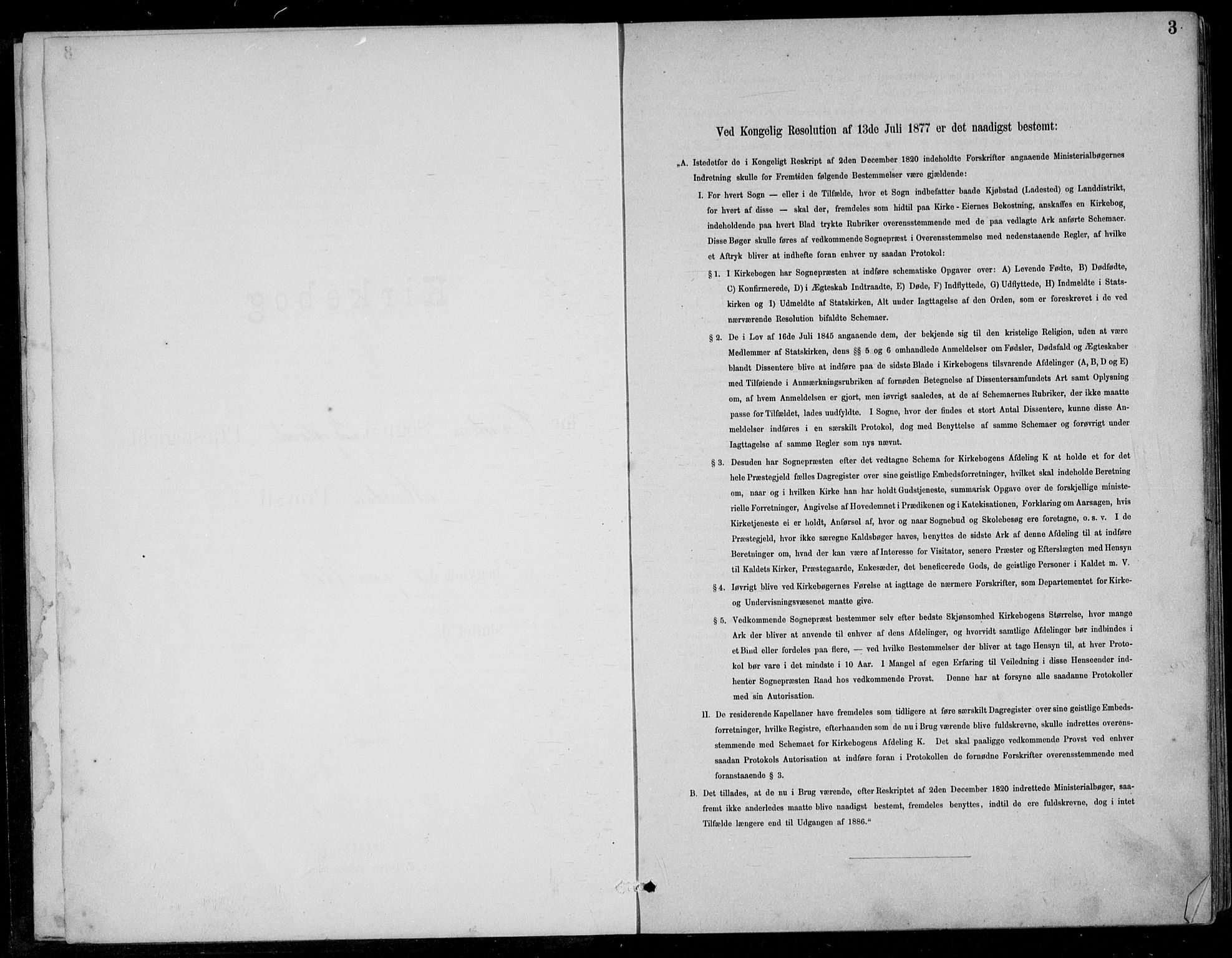 Bjelland sokneprestkontor, SAK/1111-0005/F/Fb/Fbc/L0003: Klokkerbok nr. B 3, 1887-1924, s. 3