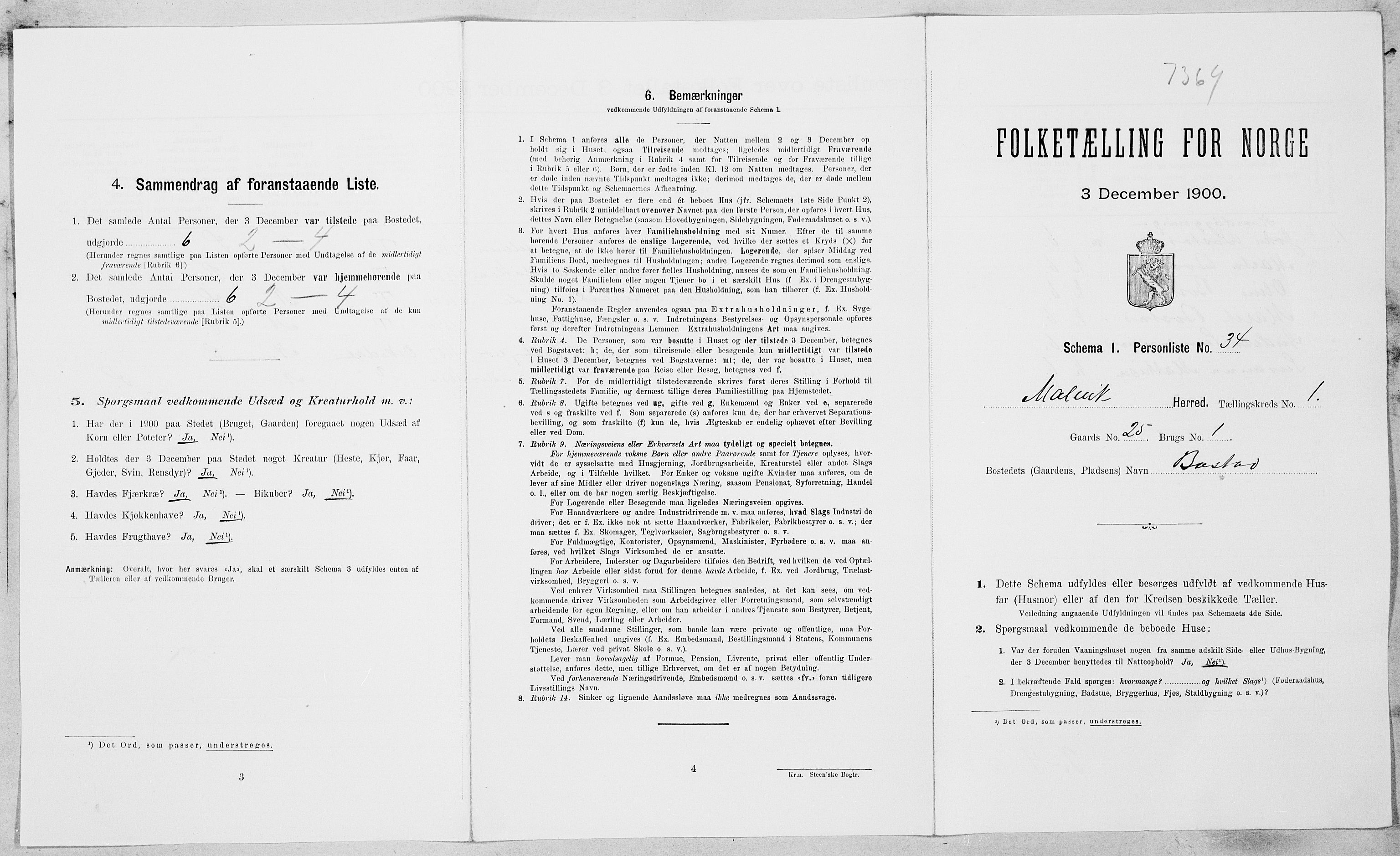 , Folketelling 1900 for 1663 Malvik herred, 1900, s. 86