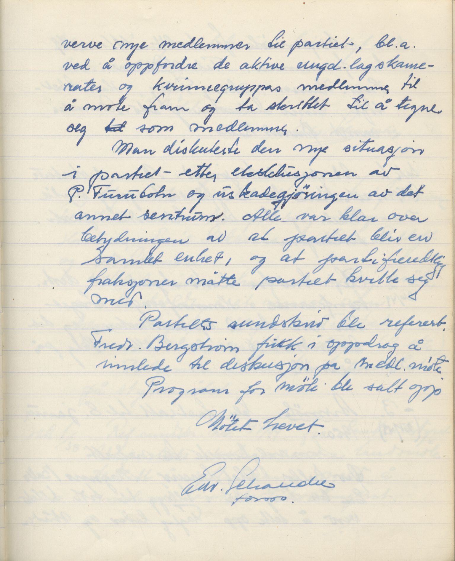 Vadsø kommunistiske parti, FMFB/A-1070/A/Aa/L0001: Styreprotokoll, 1948-1954