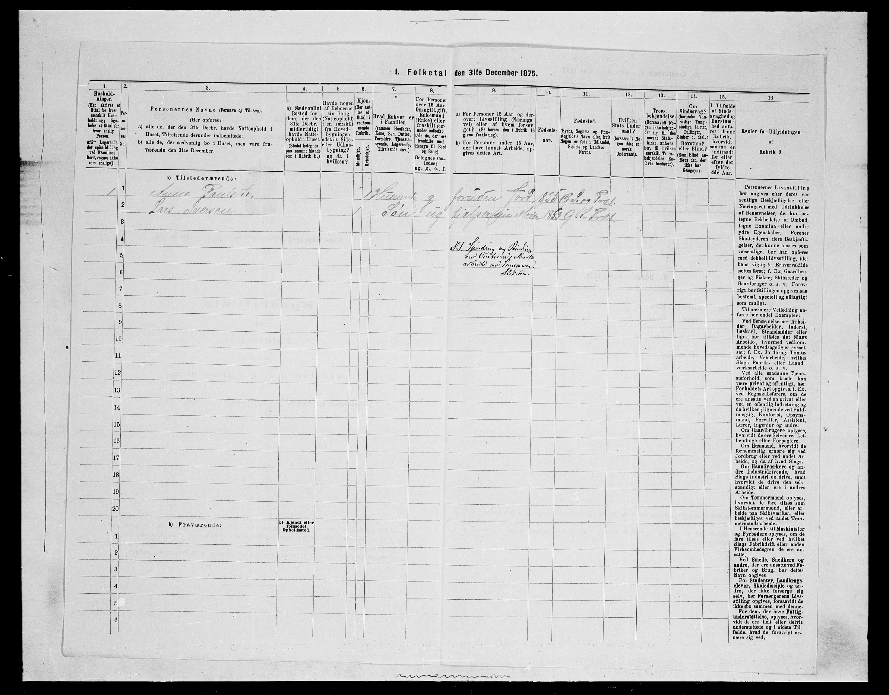 SAH, Folketelling 1875 for 0534P Gran prestegjeld, 1875, s. 2706