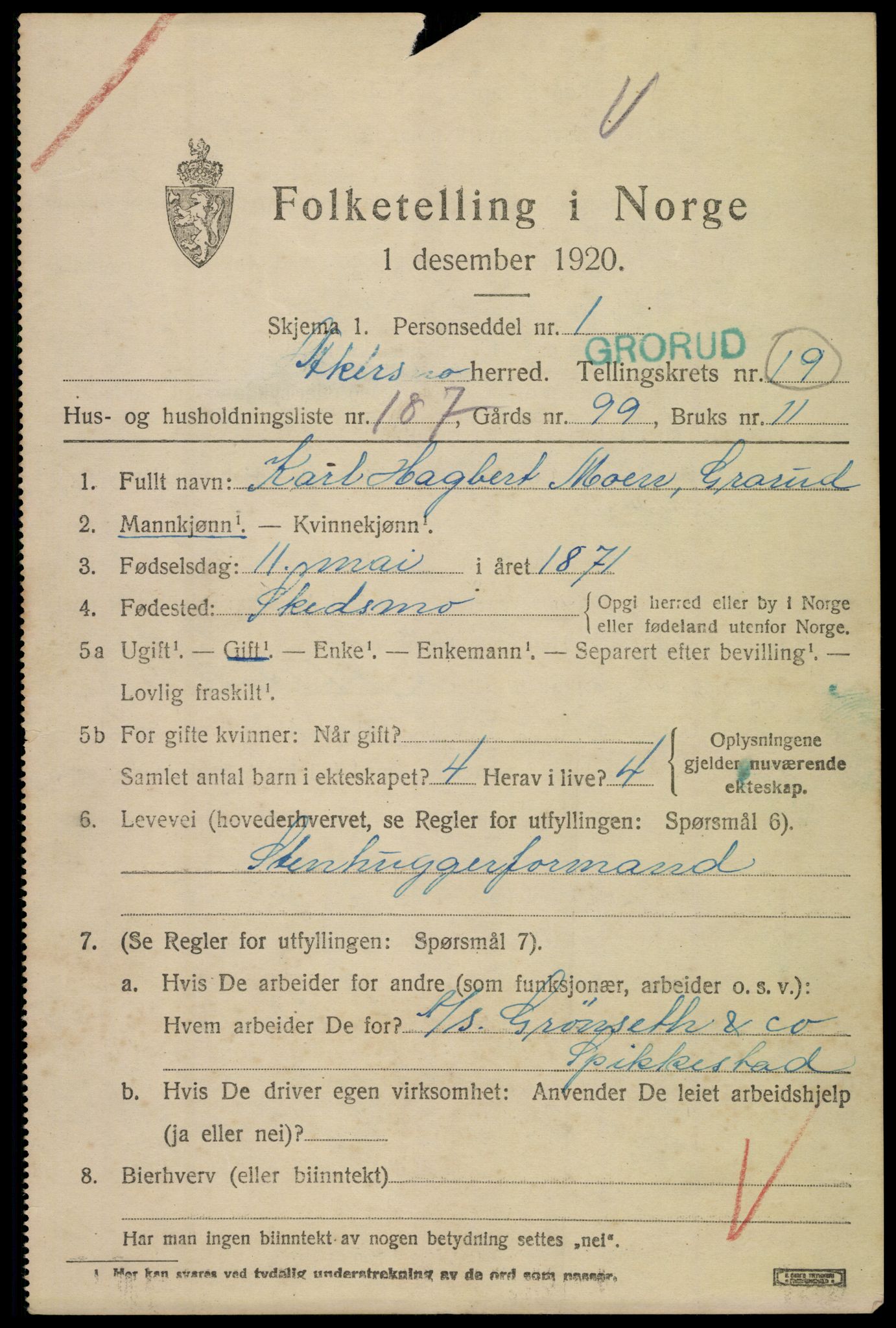 SAO, Folketelling 1920 for 0218 Aker herred, 1920, s. 120964