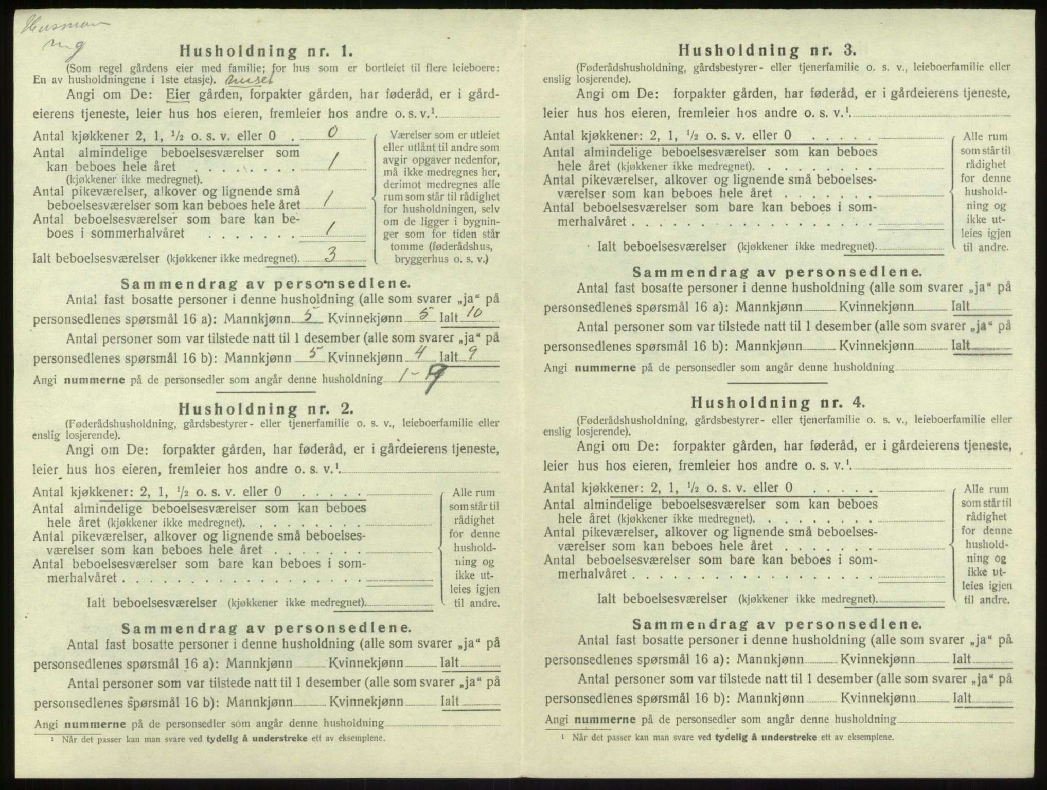 SAB, Folketelling 1920 for 1418 Balestrand herred, 1920, s. 432