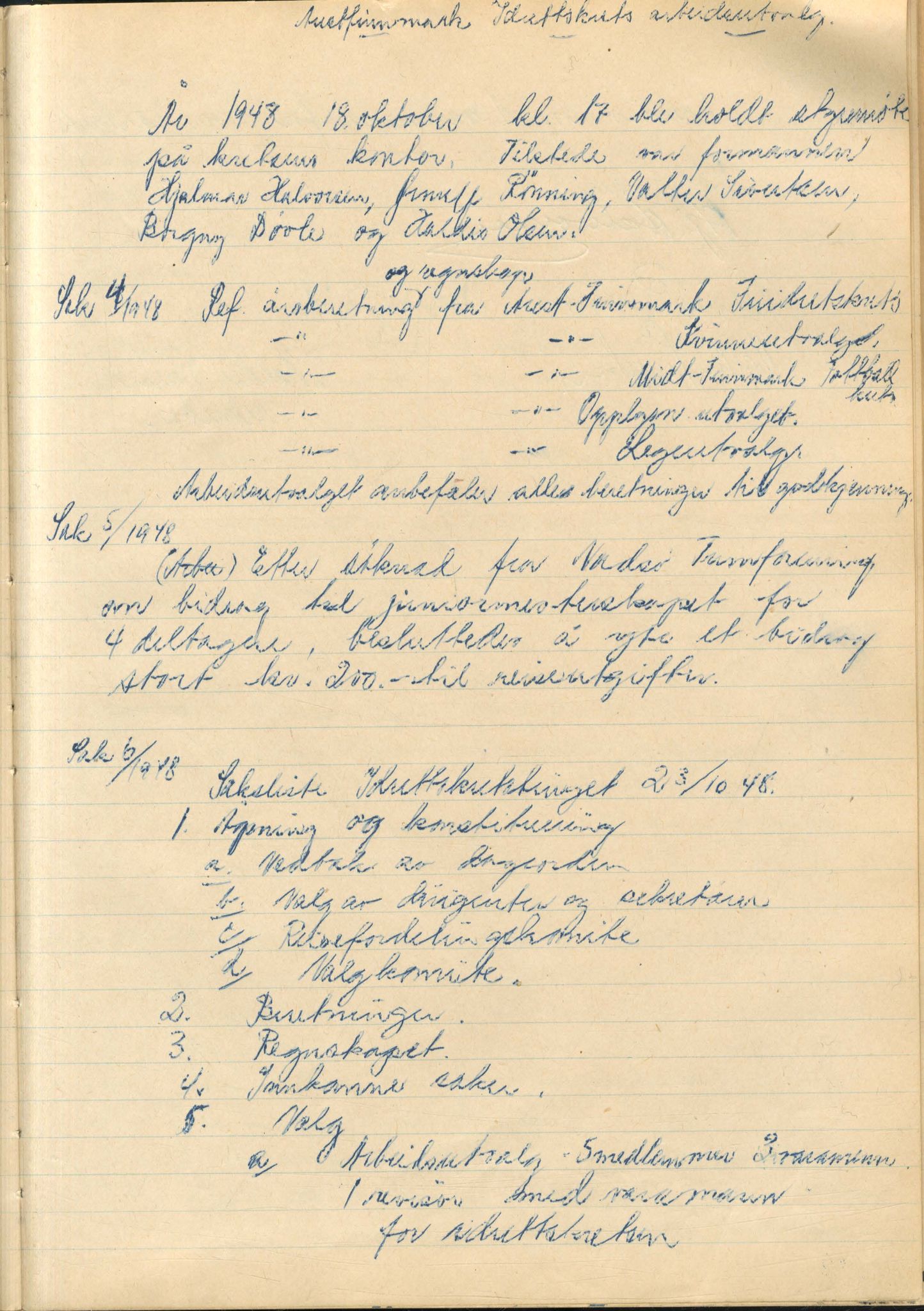 Aust-Finnmark Idrettskrets , FMFB/A-1041/A/L0001: Møteprotokoll for interimstyre, 1945-1951, s. 112