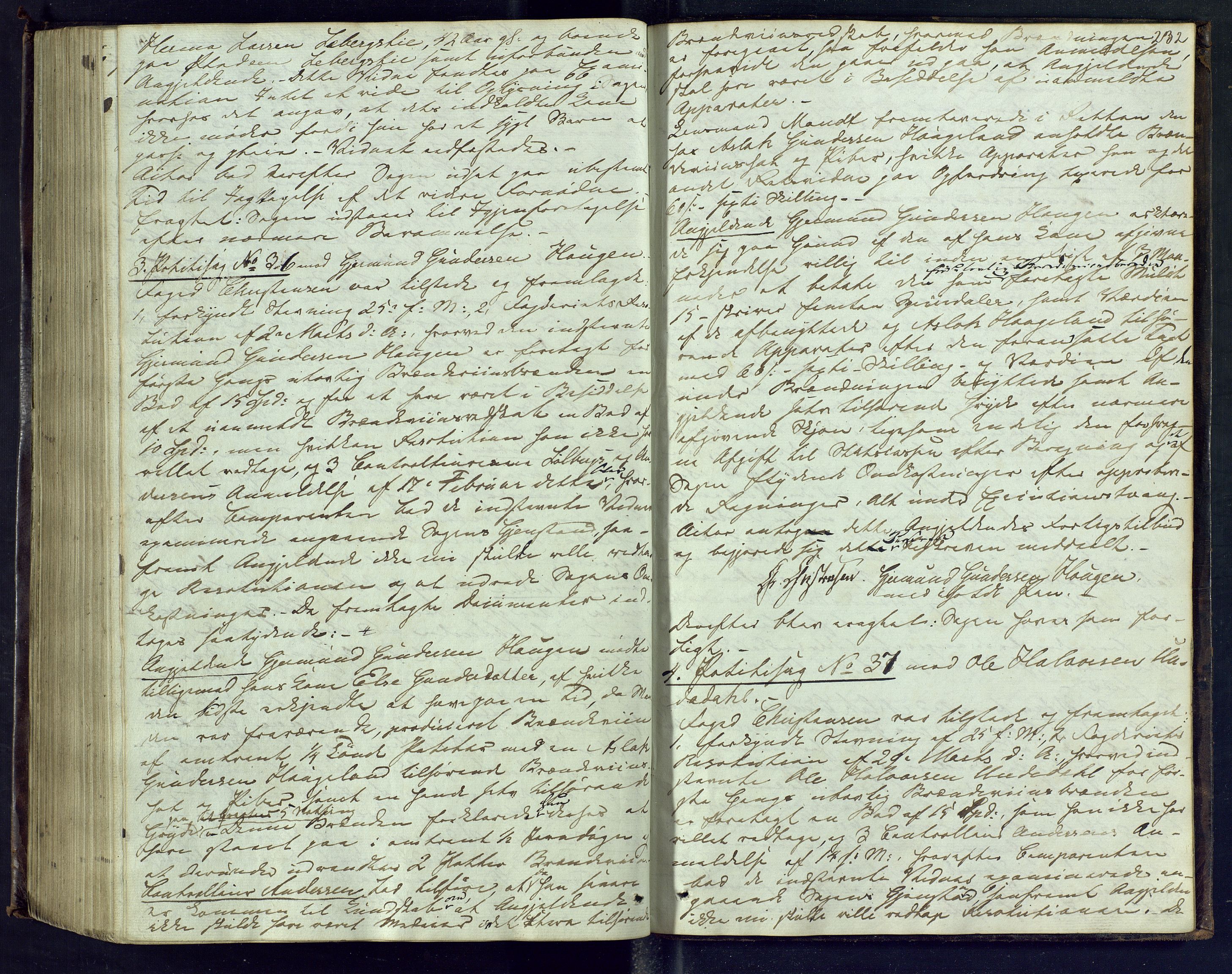 Vest-Telemark sorenskriveri, AV/SAKO-A-134/F/Fd/Fdb/L0005: Ekstrarettsprotokoll, 1850-1853, s. 232