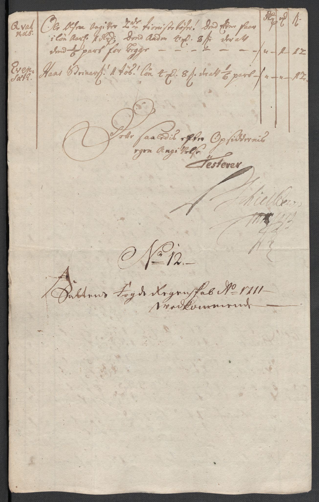 Rentekammeret inntil 1814, Reviderte regnskaper, Fogderegnskap, RA/EA-4092/R66/L4582: Fogderegnskap Salten, 1711-1712, s. 168