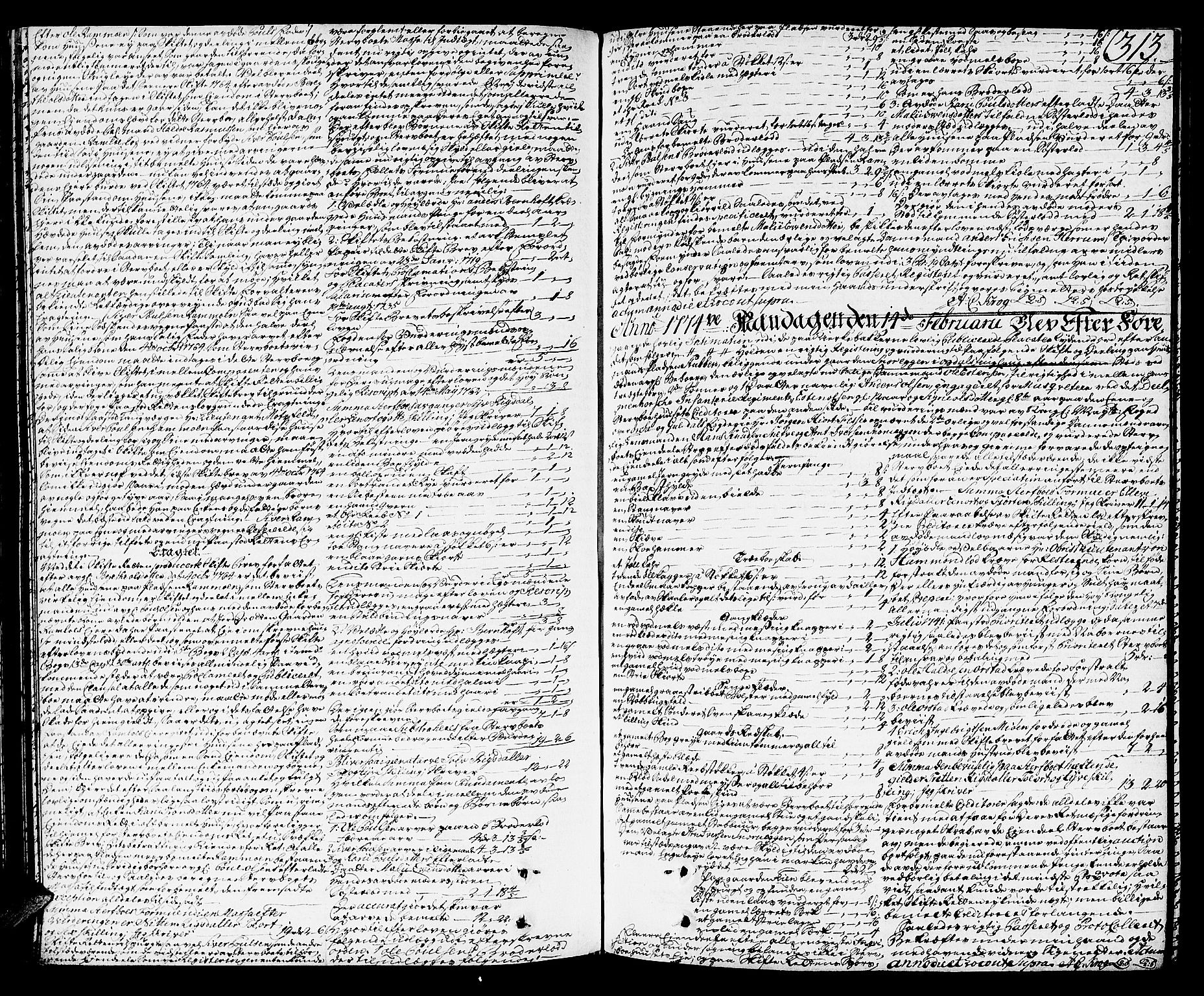 Orkdal sorenskriveri, SAT/A-4169/1/3/3Aa/L0007: Skifteprotokoller, 1767-1782, s. 312b-313a