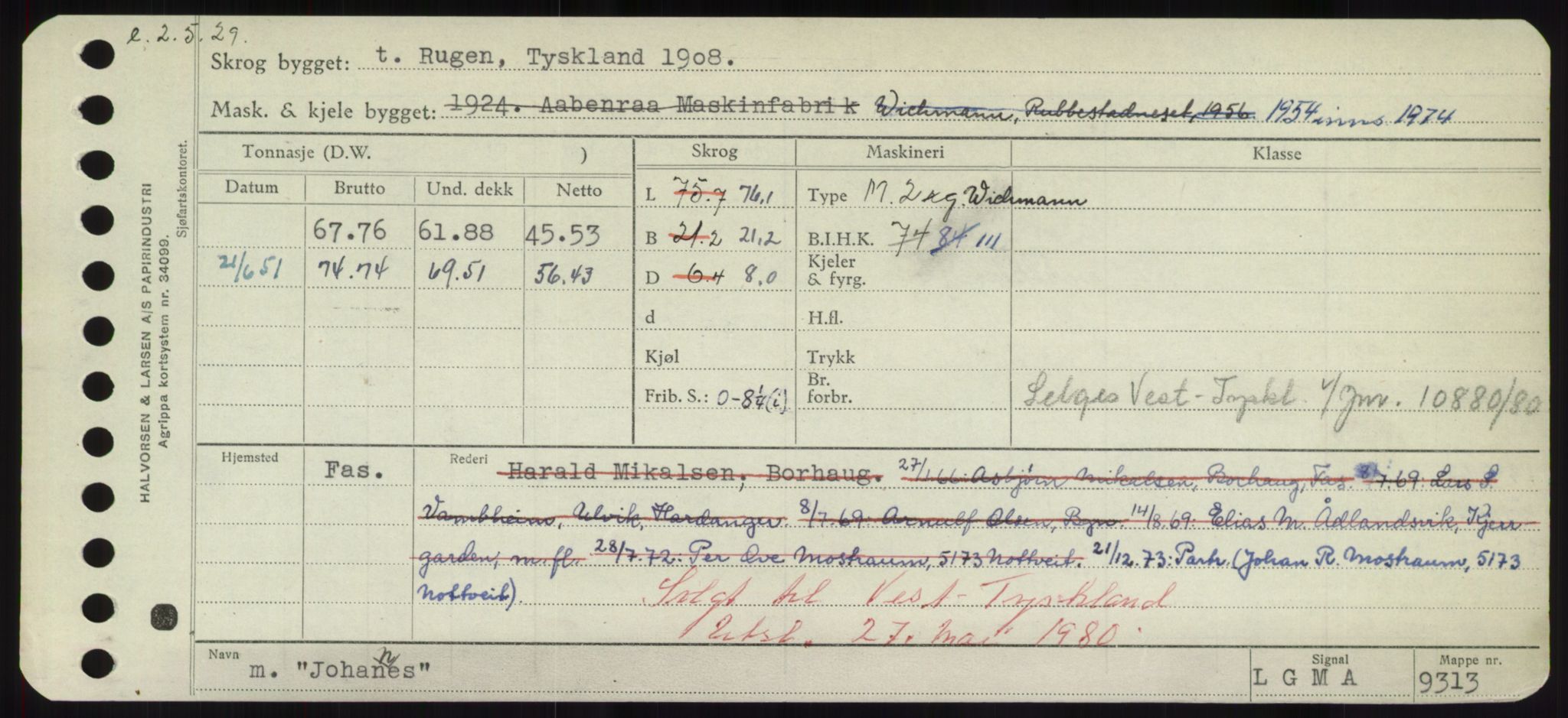 Sjøfartsdirektoratet med forløpere, Skipsmålingen, RA/S-1627/H/Hd/L0019: Fartøy, J, s. 469