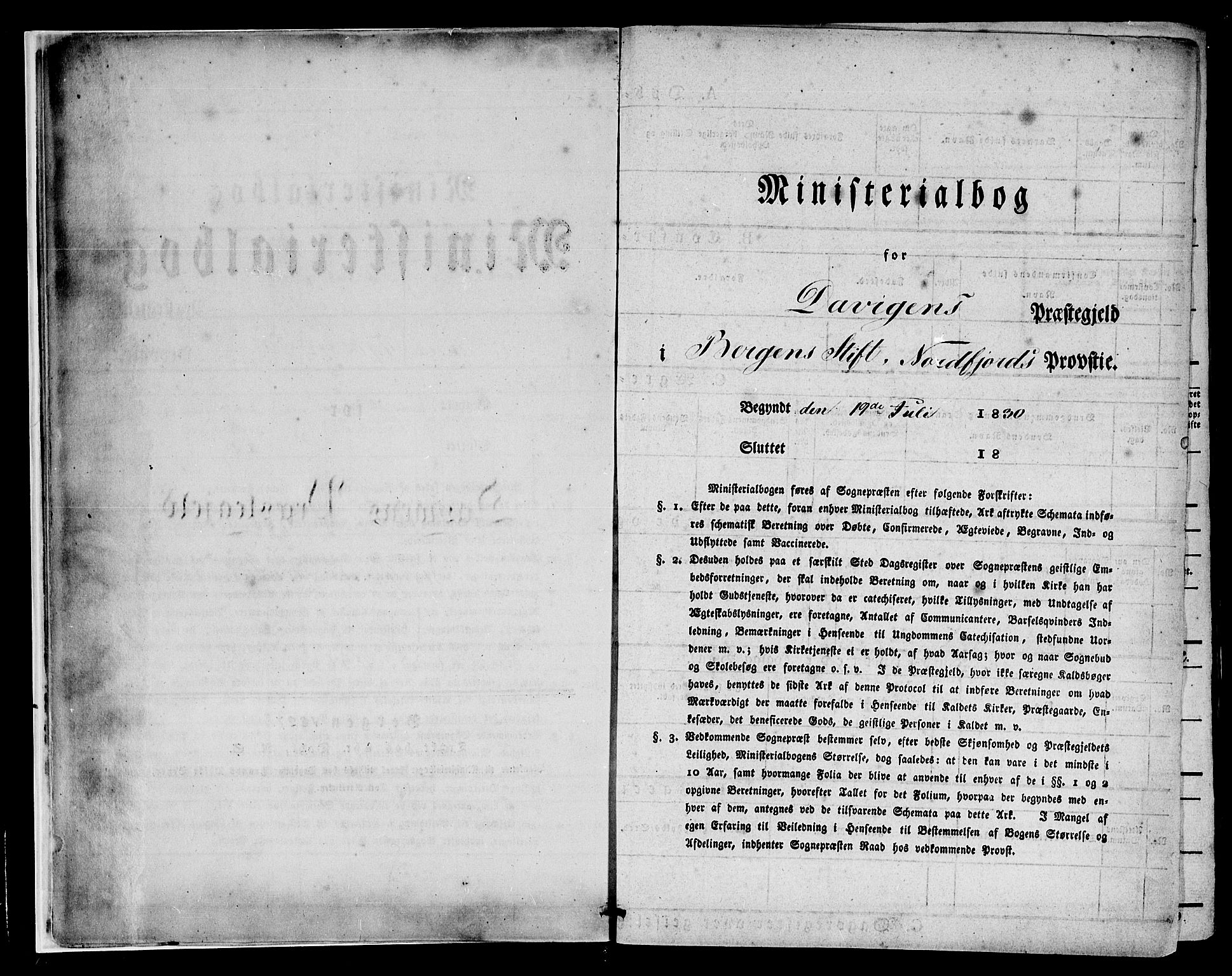 Davik sokneprestembete, AV/SAB-A-79701/H/Haa/Haaa/L0004: Ministerialbok nr. A 4, 1830-1849